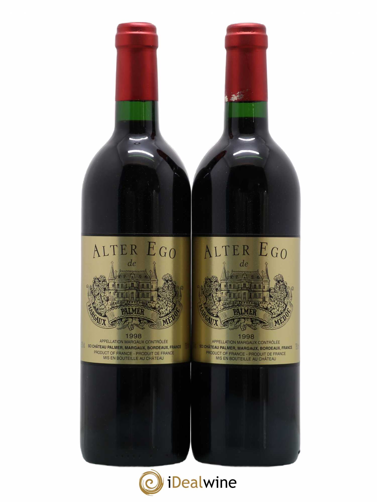 Alter Ego de Palmer Second Vin 1998 - Lot de 2 bouteilles - 0