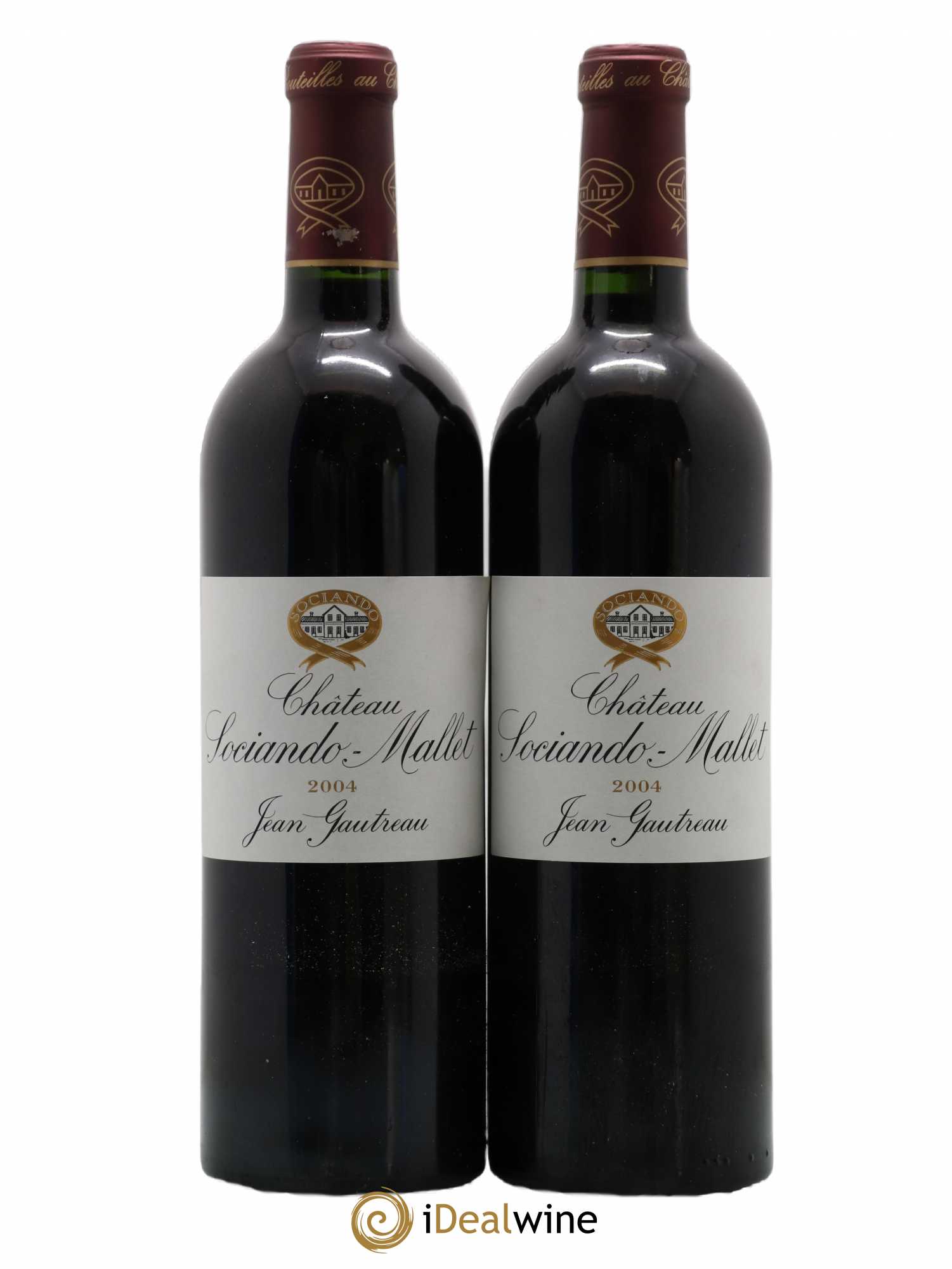 Château Sociando Mallet 2004 - Lot de 2 bouteilles - 0