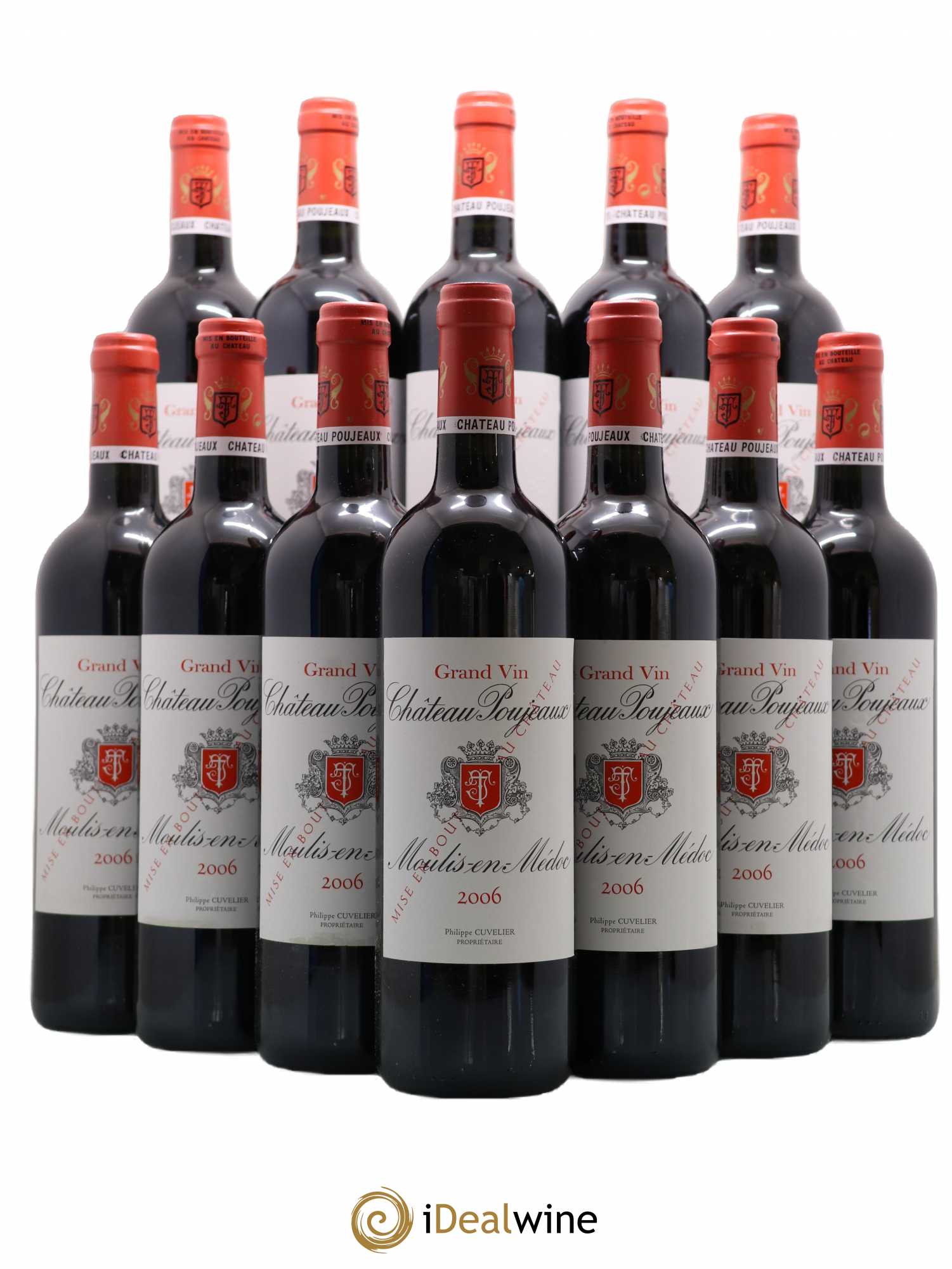 Château Poujeaux 2006 - Lot de 12 bouteilles - 0