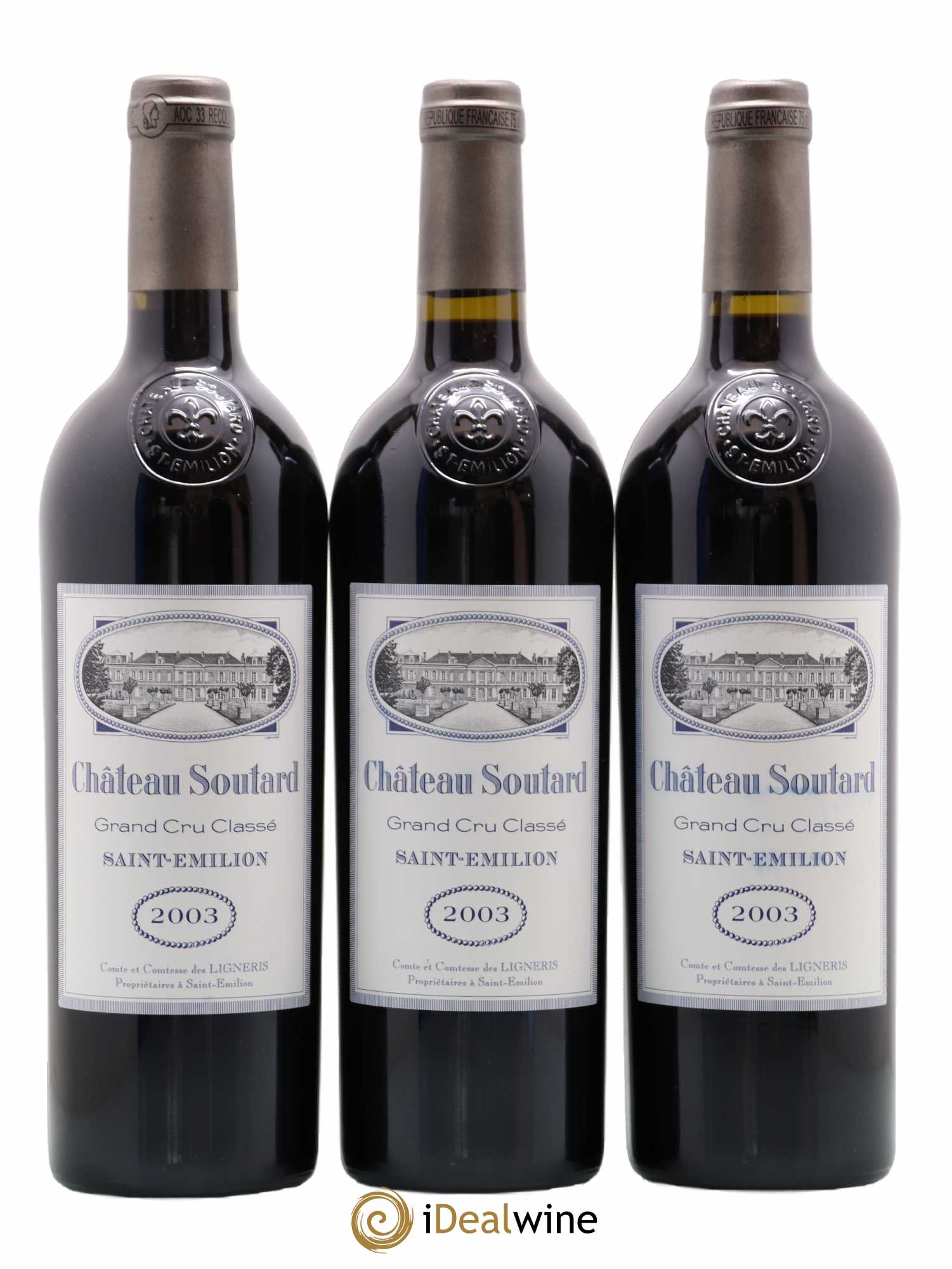 Château Soutard Grand Cru Classé 2003 - Lot de 12 bouteilles - 2