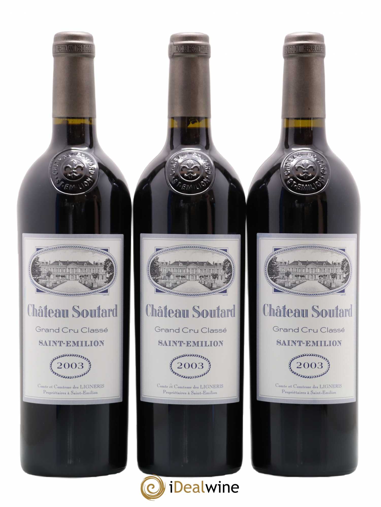 Château Soutard Grand Cru Classé 2003 - Lot de 12 bouteilles - 3