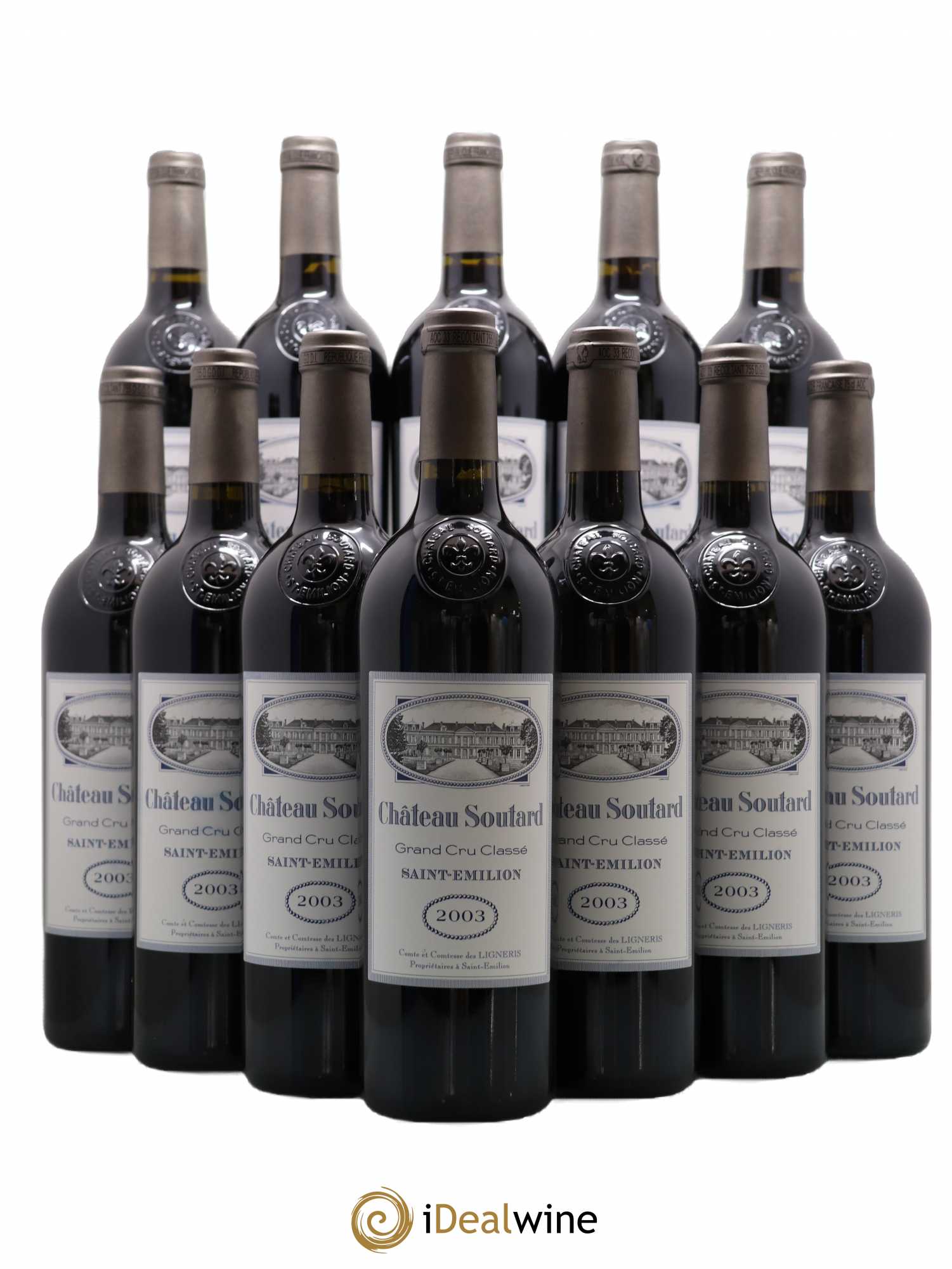 Château Soutard Grand Cru Classé 2003 - Lot de 12 bouteilles - 0