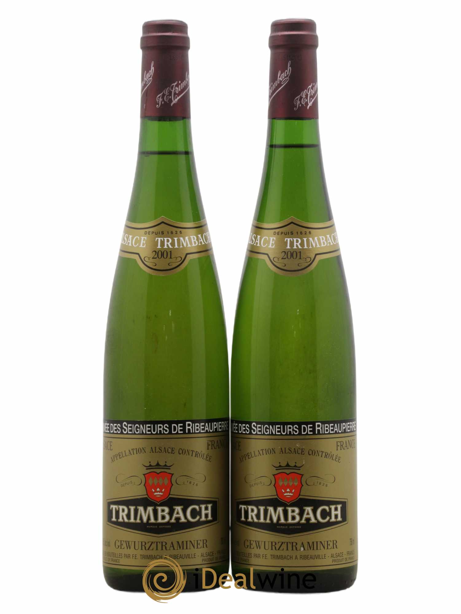 Alsace Gewurztraminer Seigneurs de Ribeaupierre Trimbach (Domaine) 2001 - Lot de 2 bouteilles - 0