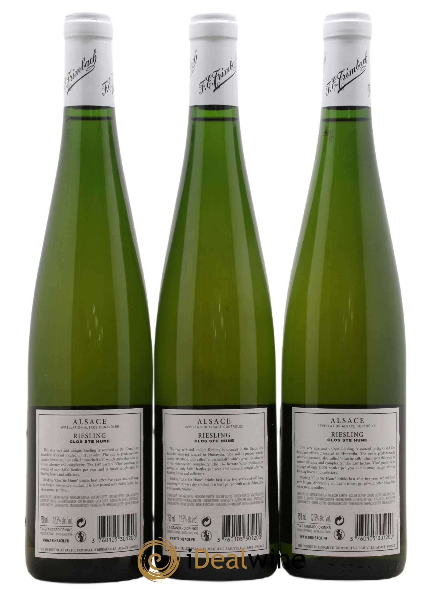 Alsace Riesling Clos Sainte-Hune Trimbach (Domaine) 2013 - Lot de 3 bouteilles - 1