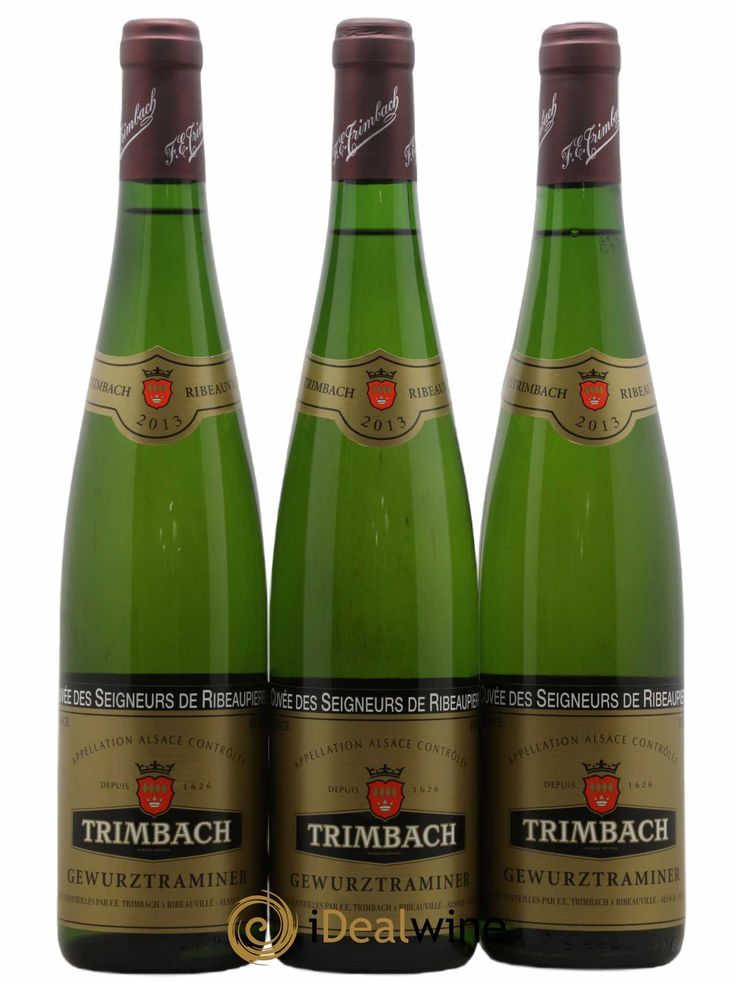 Alsace Gewurztraminer Seigneurs de Ribeaupierre Trimbach (Domaine) 2013 - Lot de 3 bouteilles - 0