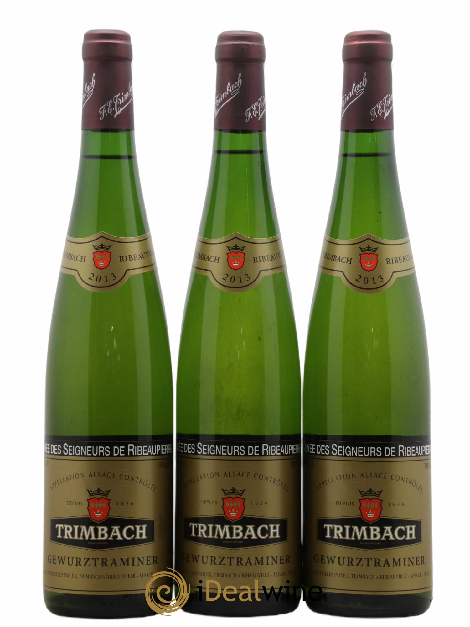 Alsace Gewurztraminer Seigneurs de Ribeaupierre Trimbach (Domaine) 2013 - Lot de 3 bouteilles - 0