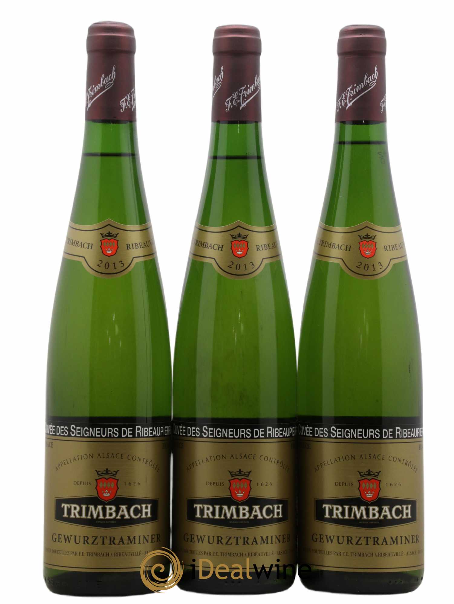 Alsace Gewurztraminer Seigneurs de Ribeaupierre Trimbach (Domaine) 2013 - Lot de 3 bouteilles - 0