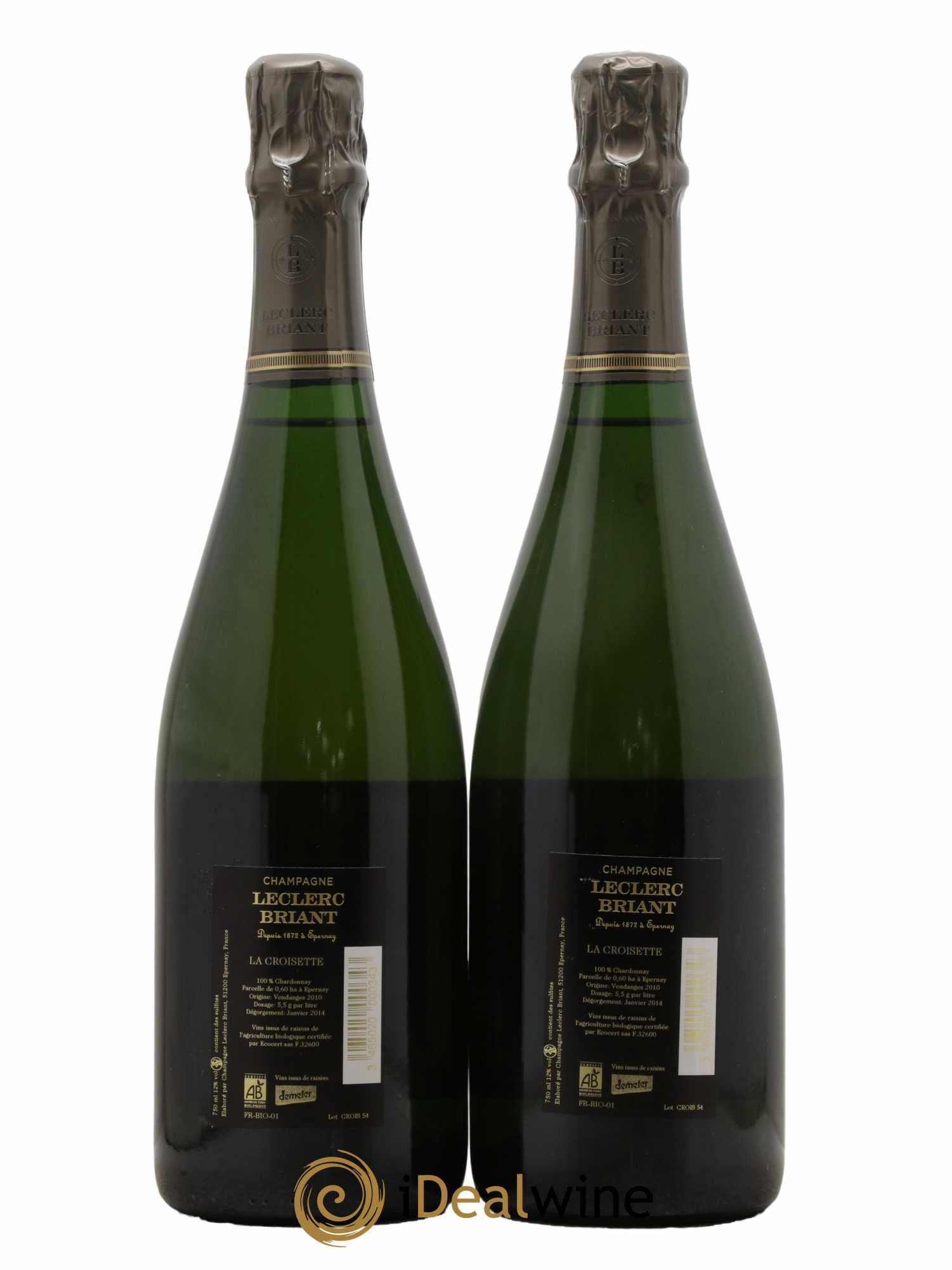 La Croisette Leclerc Briant 2010 - Lot de 2 bouteilles - 1