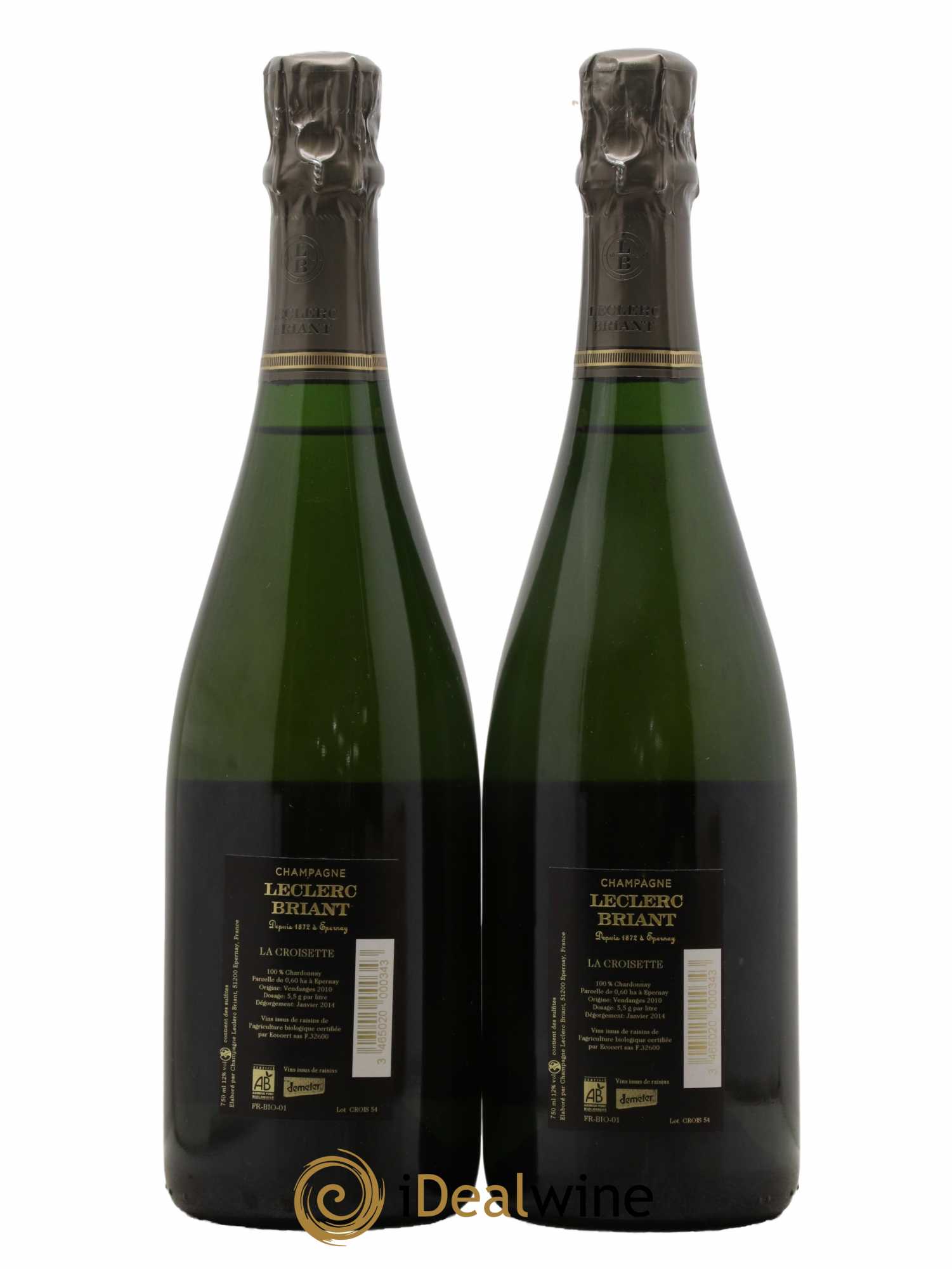 La Croisette Leclerc Briant 2010 - Lot de 2 bouteilles - 1