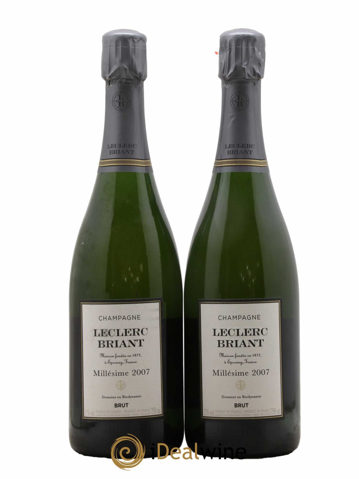 Millésimé Extra-Brut Leclerc Briant 2007 - Lot de 2 bouteilles - 0