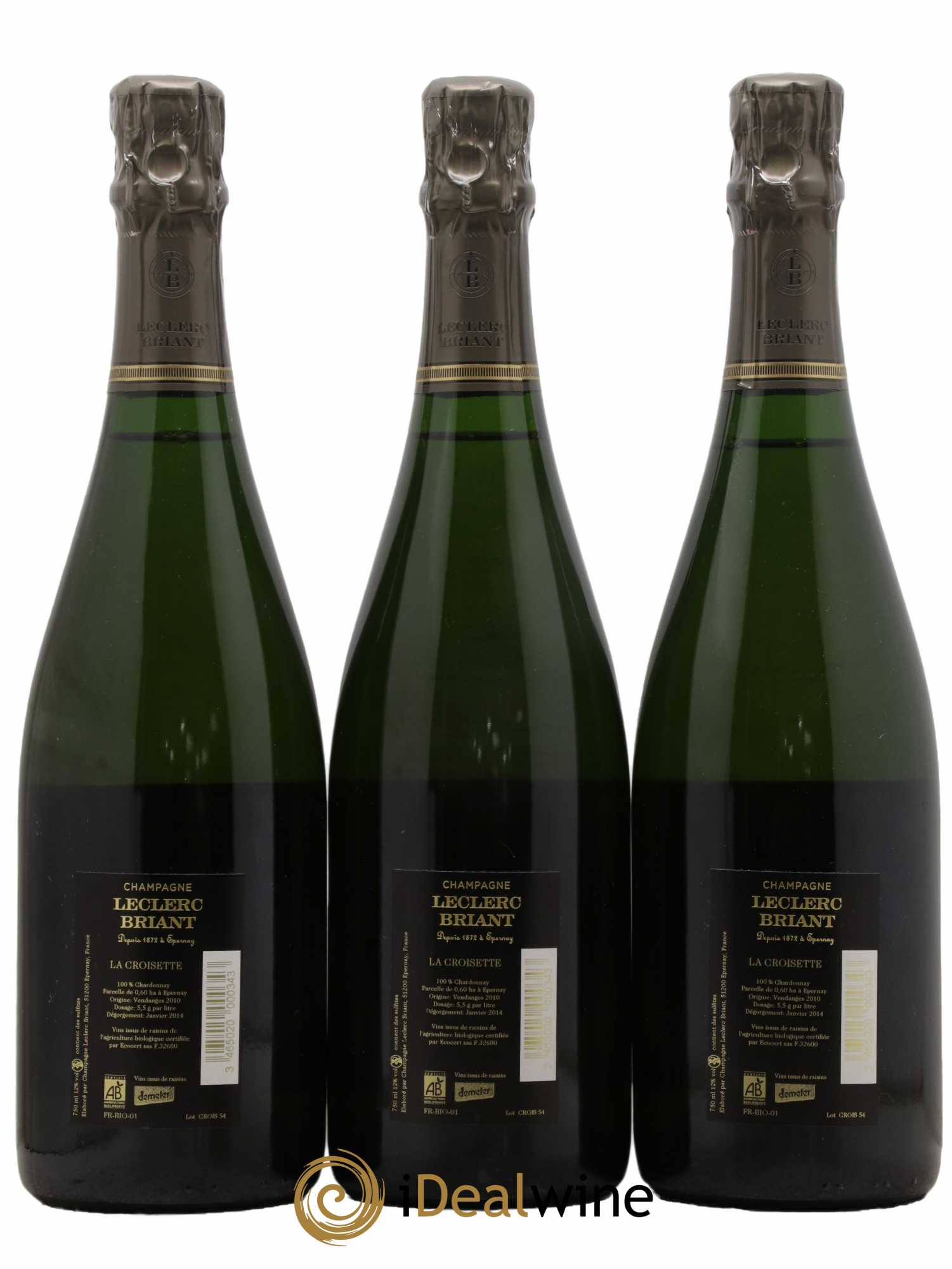 La Croisette Leclerc Briant 2010 - Lot de 3 bouteilles - 1