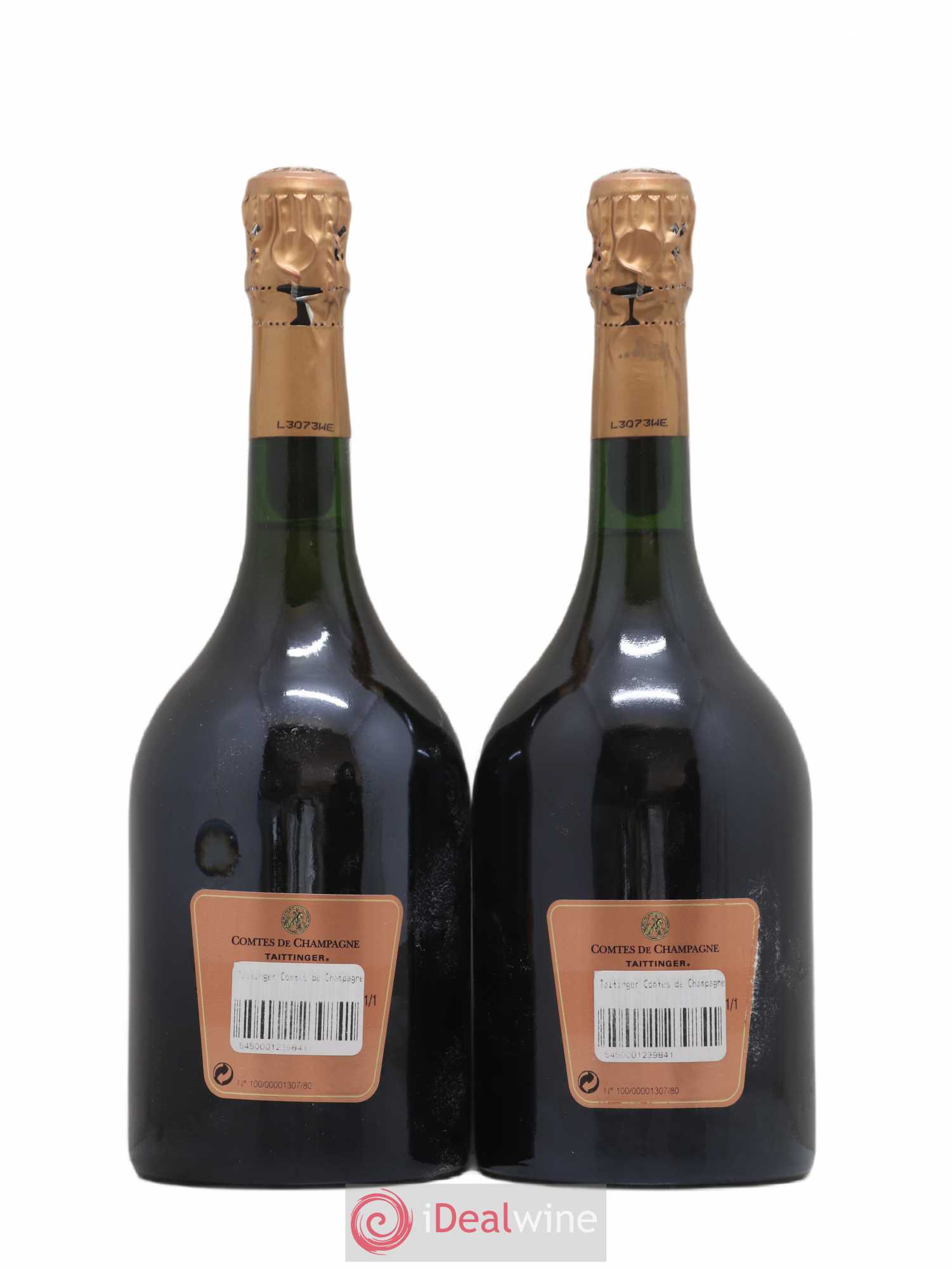 Comtes de Champagne Rosé Grand Cru Brut Taittinger Brut 1996 - Lot de 2 bouteilles - 1