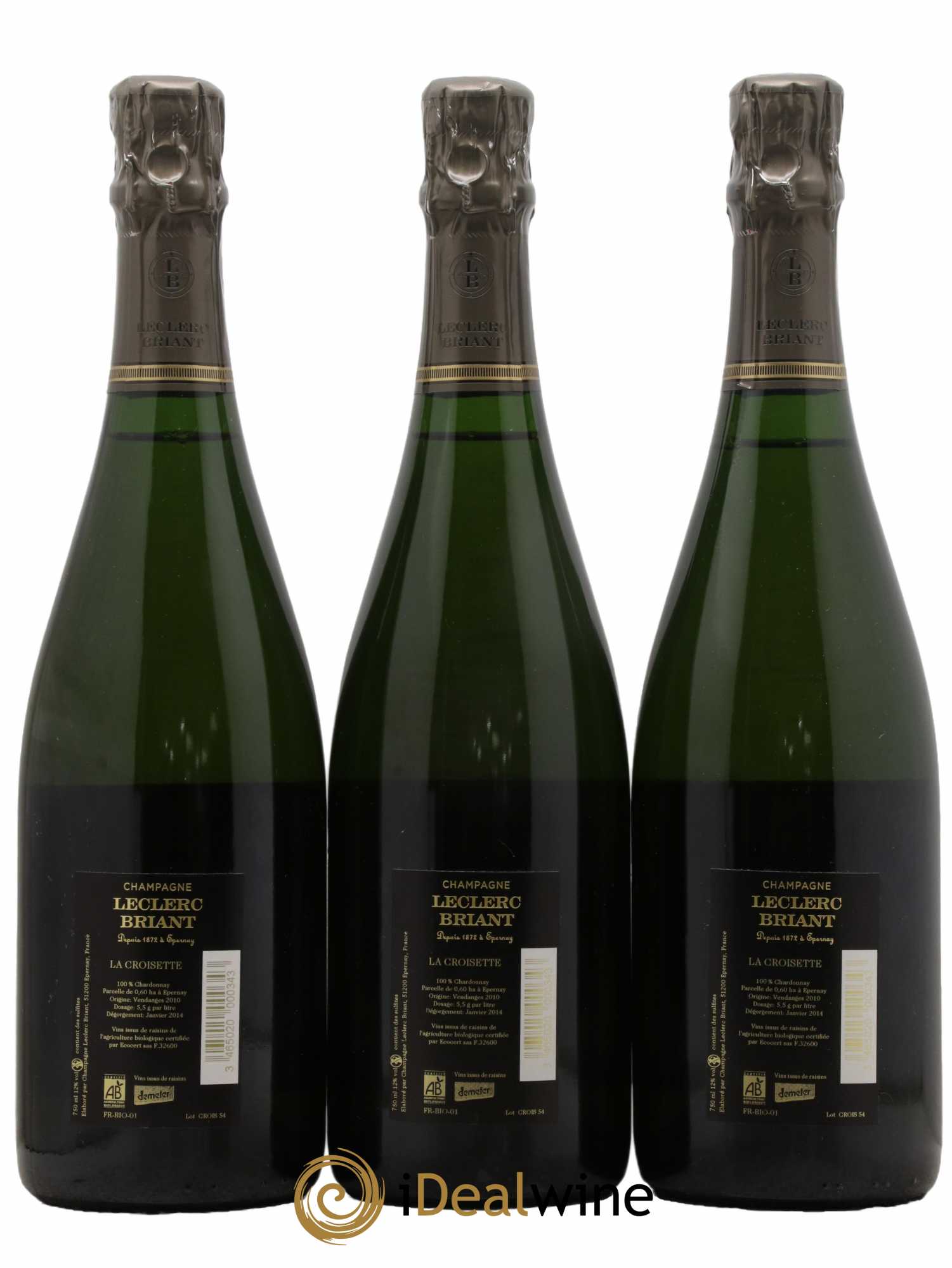 La Croisette Leclerc Briant 2010 - Lot de 3 bouteilles - 1