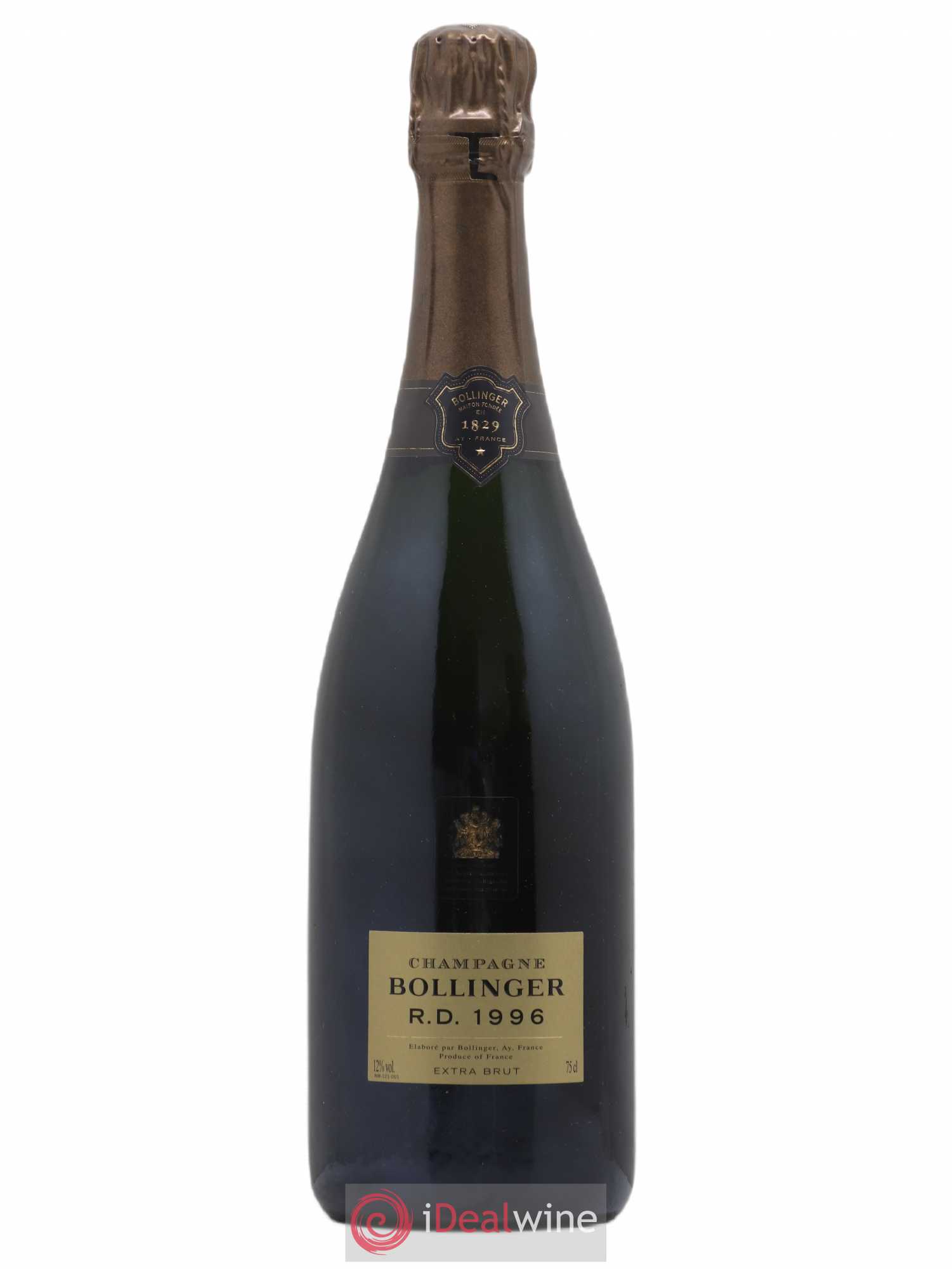 R.D. Extra-Brut Bollinger Extra Brut 1996 - Lot de 1 bouteille - 0