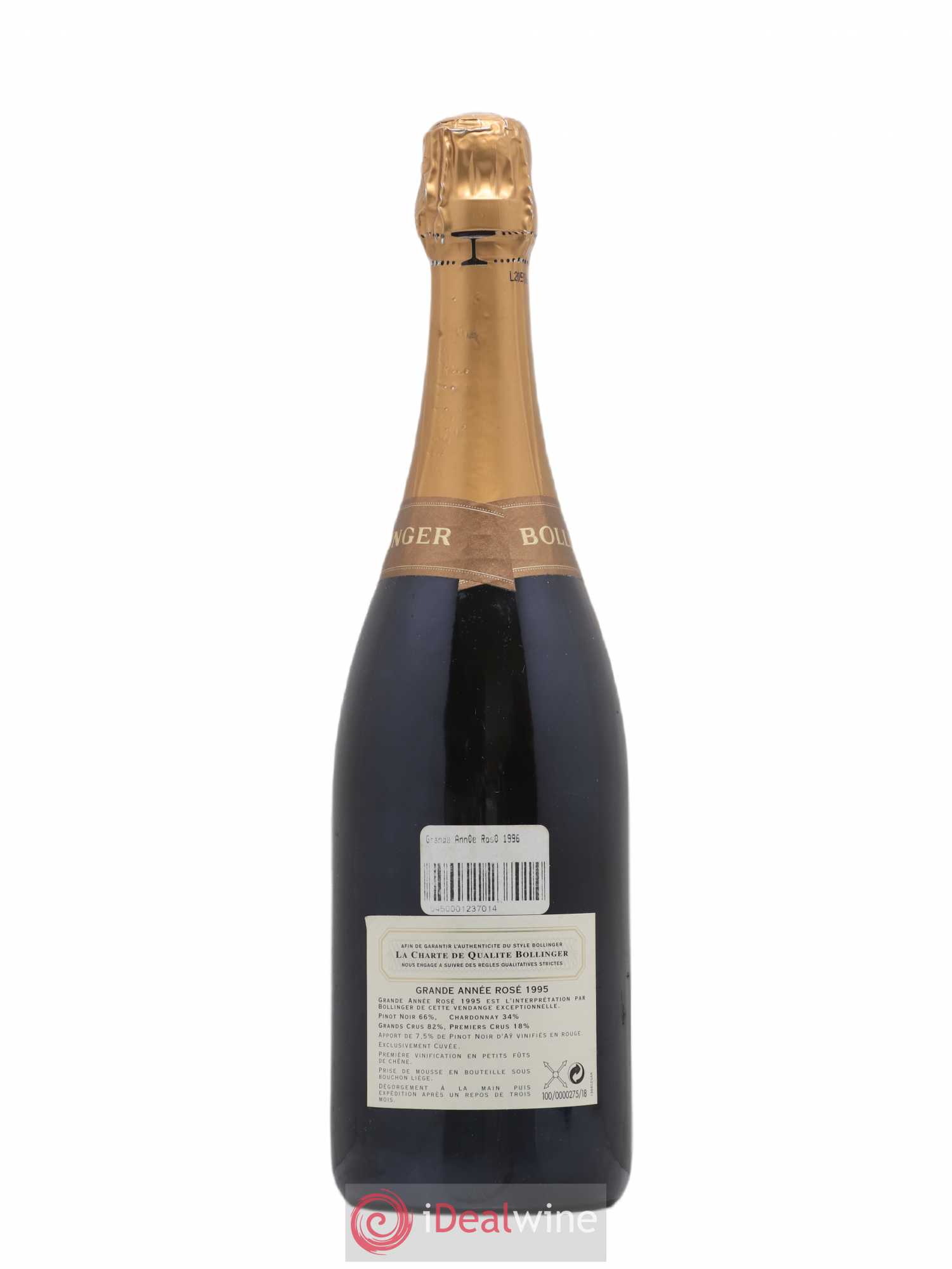 La Grande Année Brut Bollinger Brut 1995 - Lot de 1 bouteille - 1