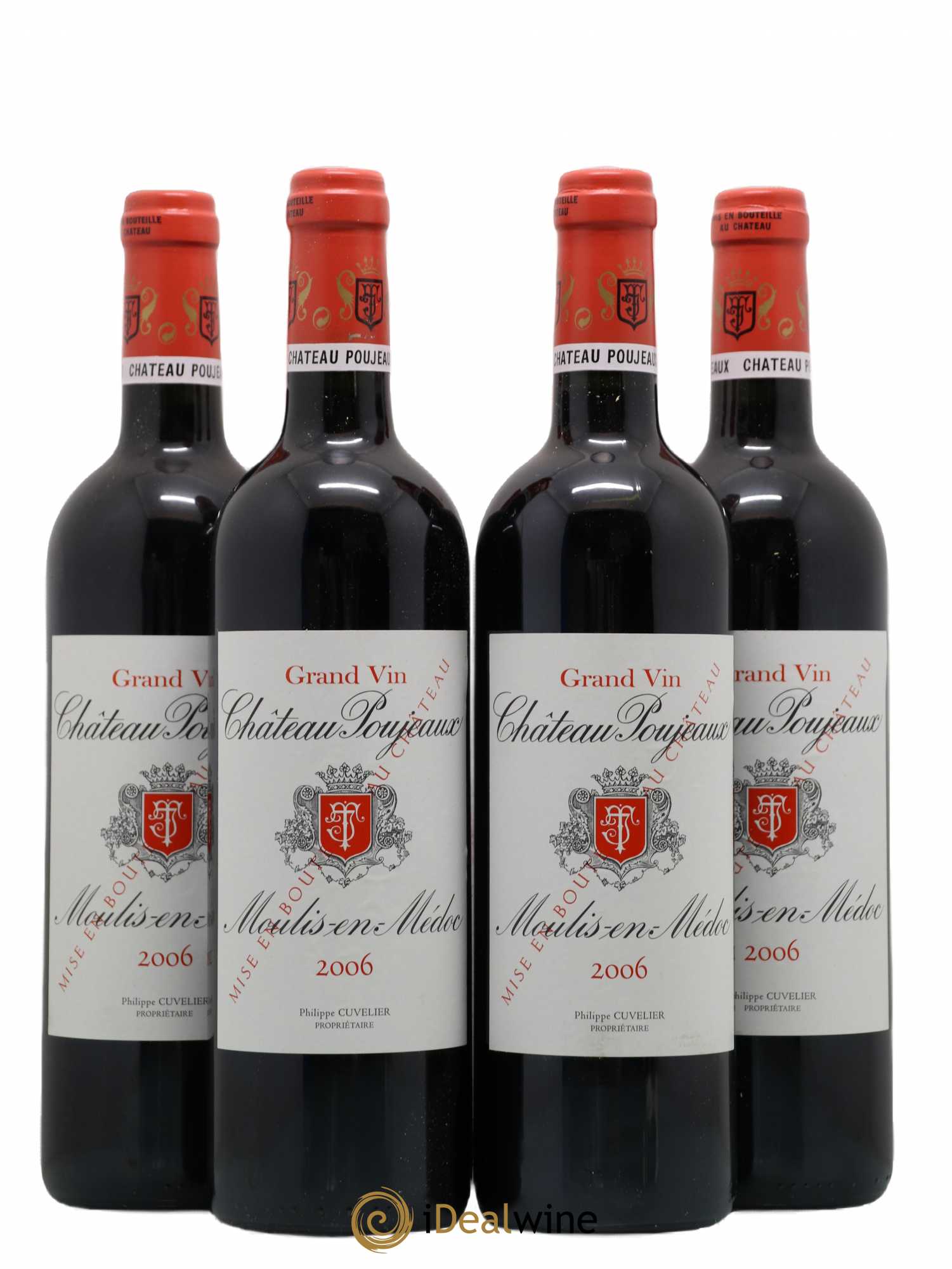 Château Poujeaux 2006 - Lot de 4 bouteilles - 0