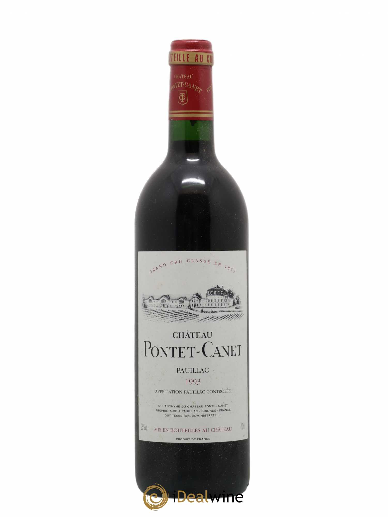 Château Pontet Canet 5ème Grand Cru Classé 1993 - Lot de 1 bouteille - 0