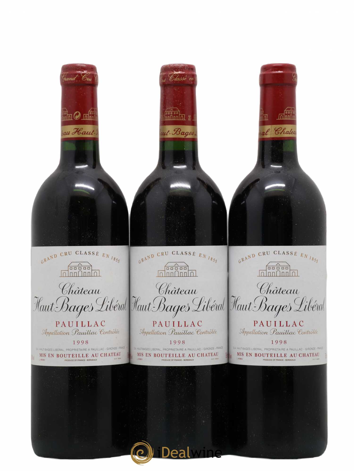 Château Haut Bages Libéral 5ème Grand Cru Classé 1998 - Lot de 12 bouteilles - 1