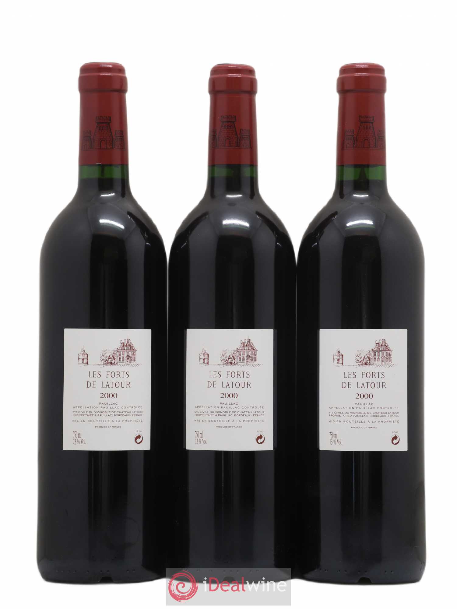 Les Forts de Latour Second Vin 2000 - Posten von 12 Flaschen - 2