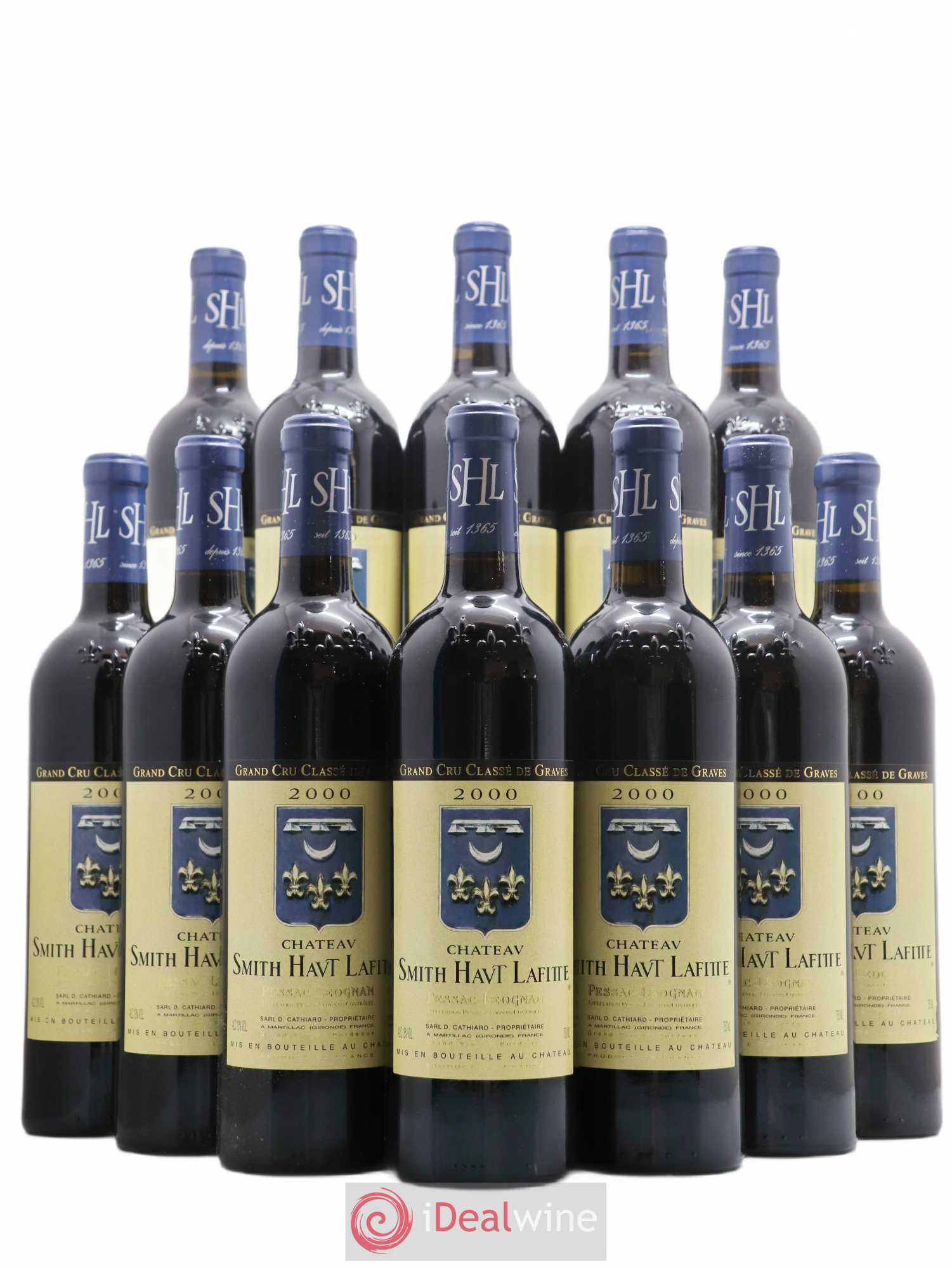 Château Smith Haut Lafitte Cru Classé de Graves 2000 - Lot de 12 bouteilles - 0