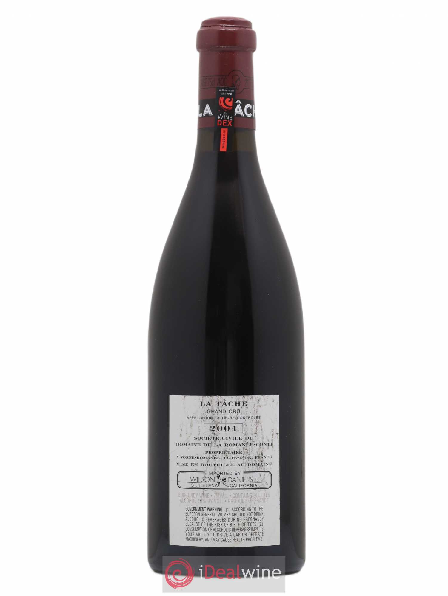 La Tâche Grand Cru Domaine de la Romanée-Conti 2004 - Lot de 1 bouteille - 1