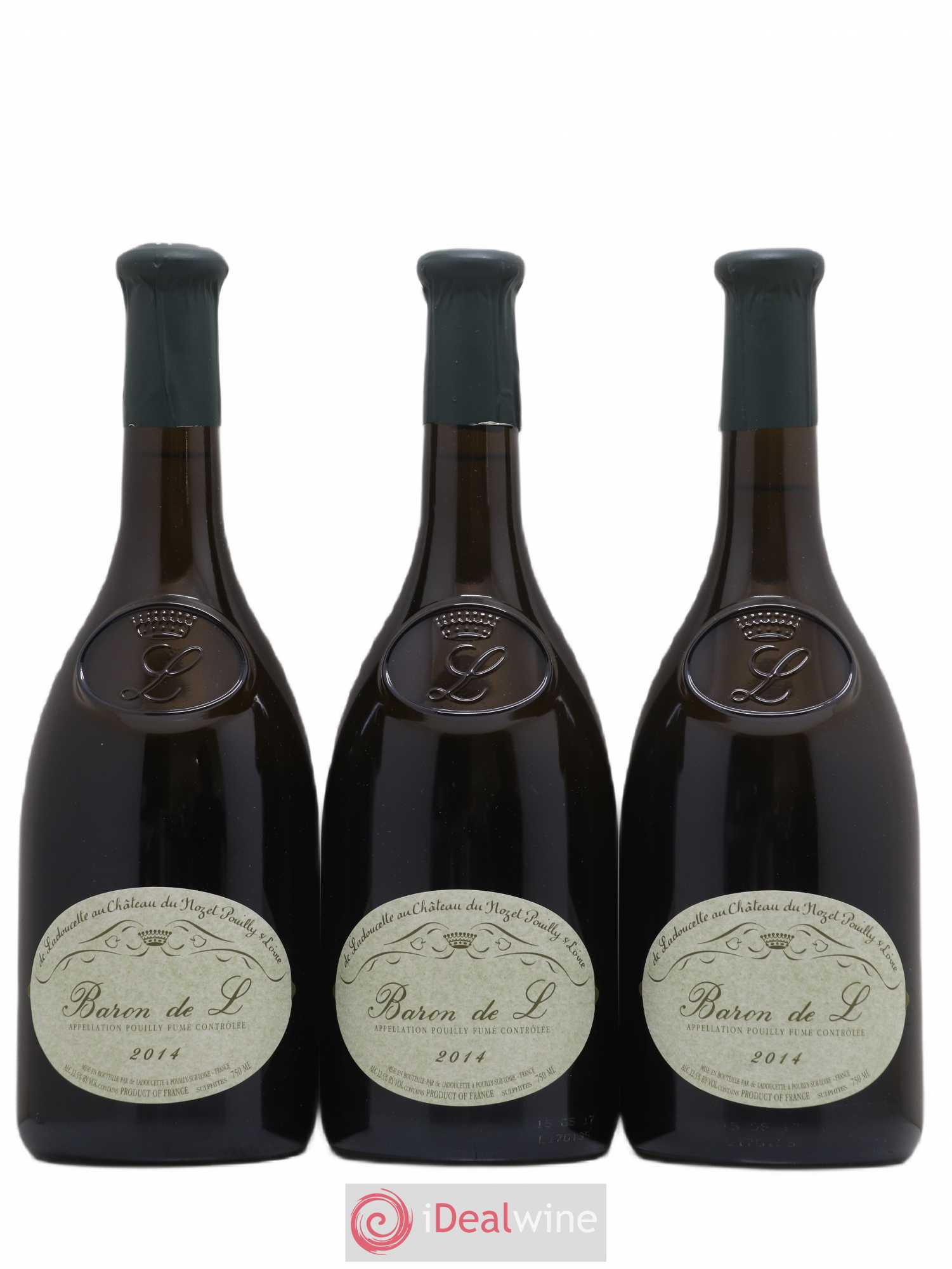 Pouilly-Fumé Baron de L Patrick de Ladoucette 2014 - Lot de 3 bouteilles - 0