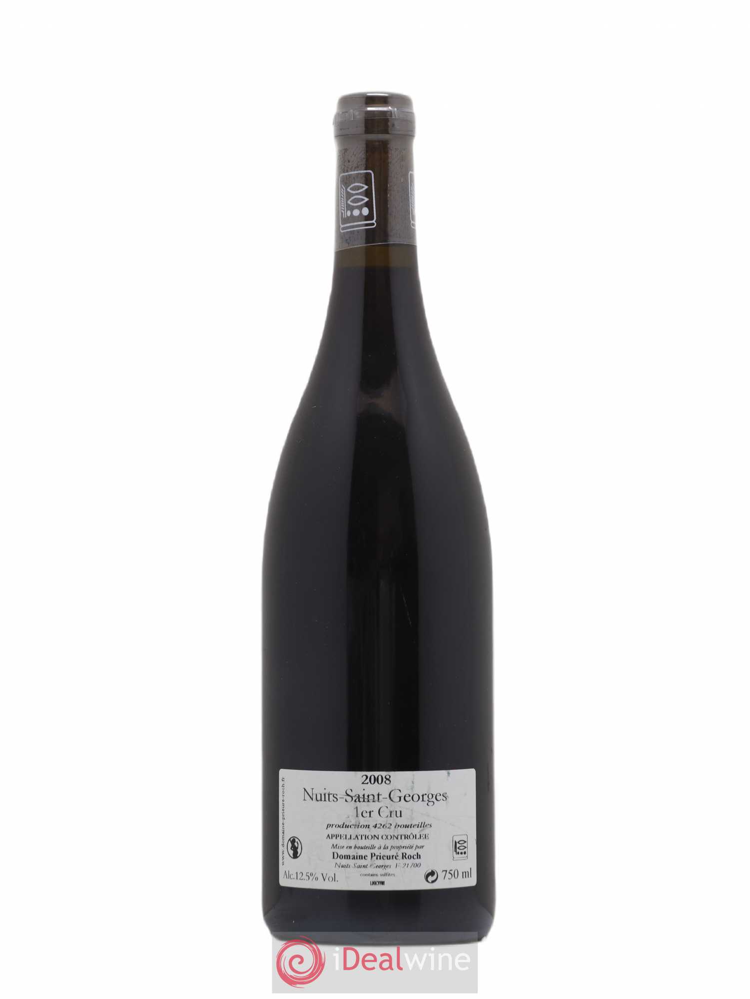 Nuits-Saint-Georges 1er Cru Vieilles Vignes Prieuré Roch 2008 - Lot de 1 bouteille - 1