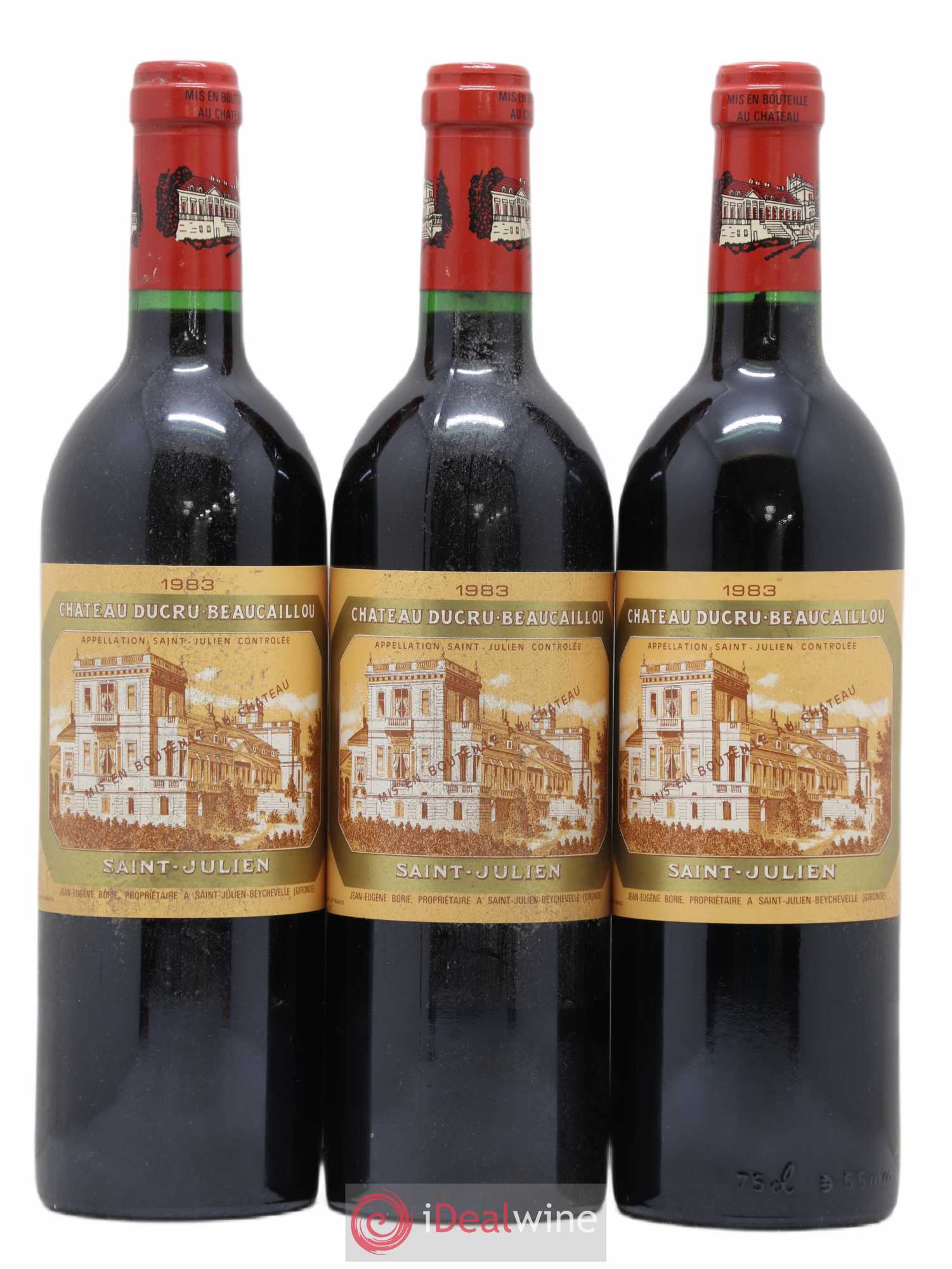 Château Ducru Beaucaillou 2ème Grand Cru Classé 1983 - Lot de 3 bouteilles - 0