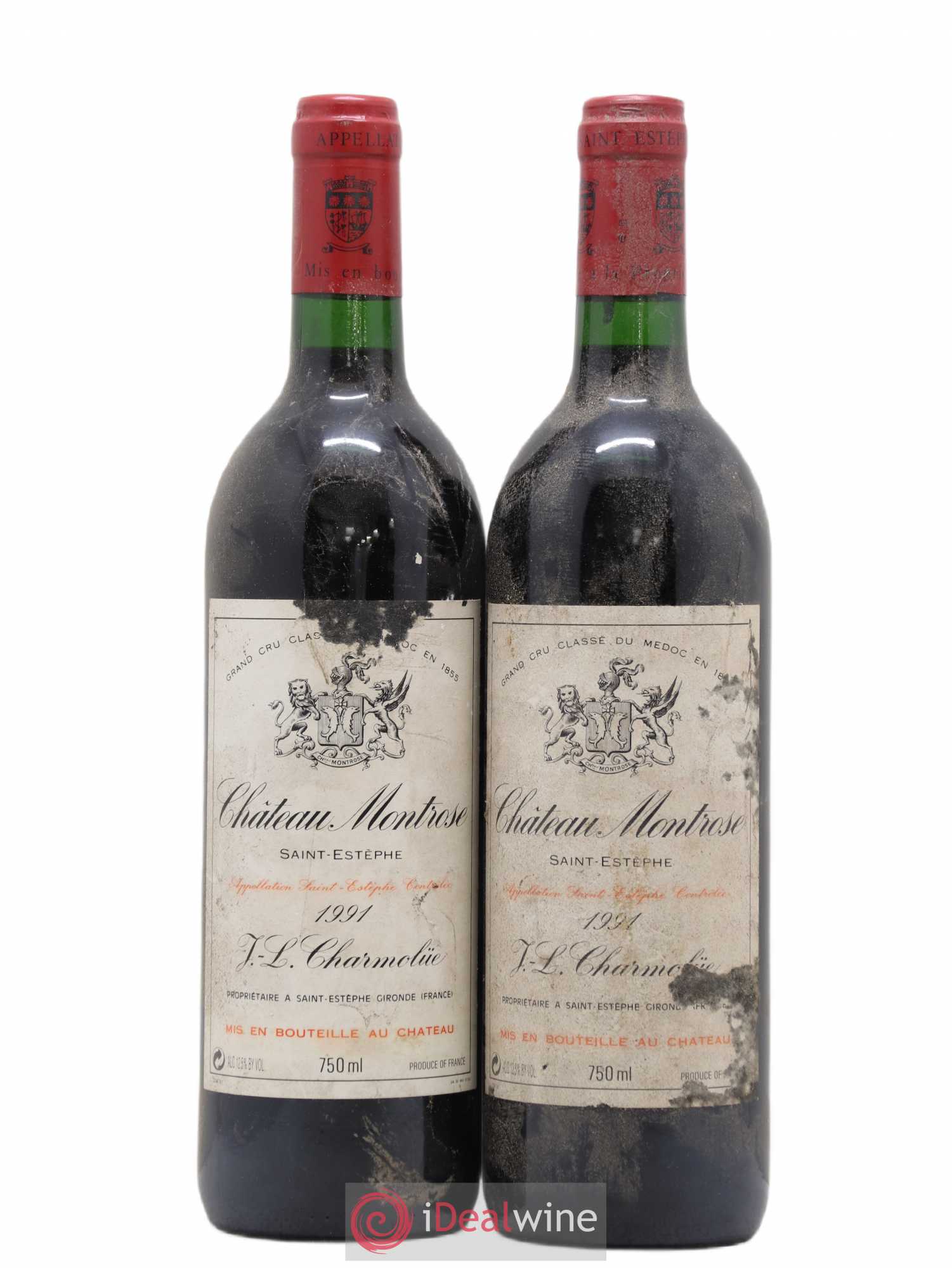 Château Montrose 2ème Grand Cru Classé 1991 - Lot de 2 bouteilles - 0