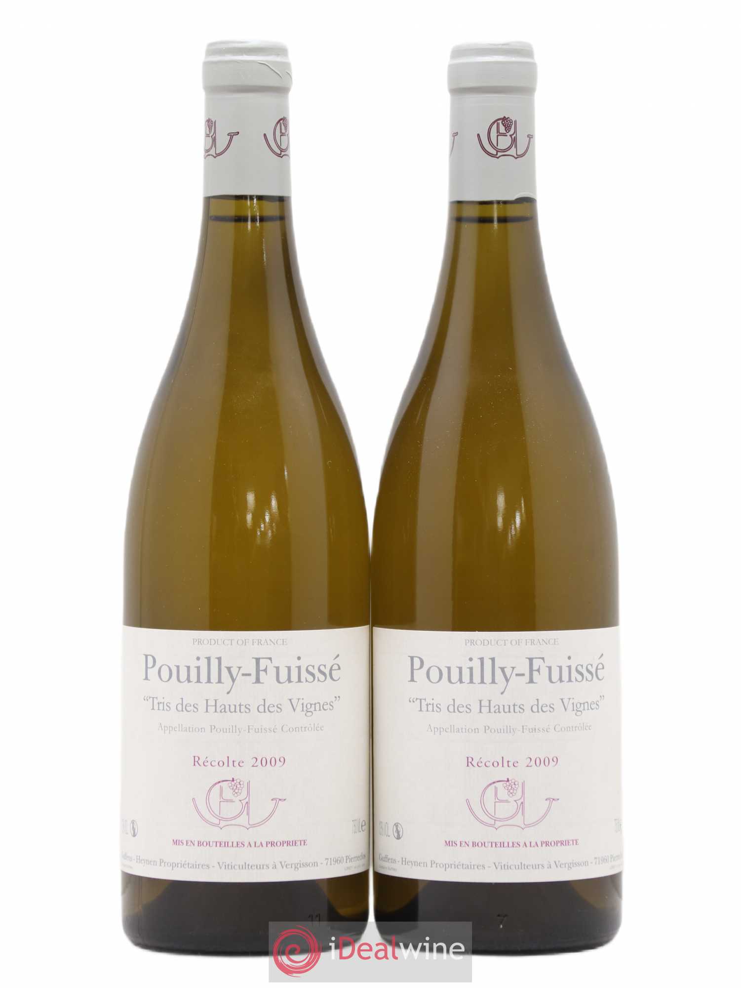 Pouilly-Fuissé Tris des Hauts des Vignes Guffens-Heynen 2009 - Lot de 2 bouteilles - 0