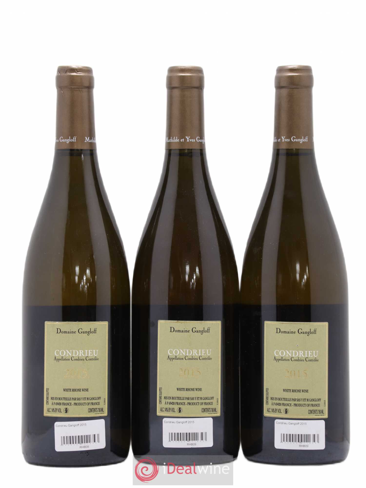 Condrieu Domaine Gangloff (Domaine) 2015 - Lot de 3 bouteilles - 1