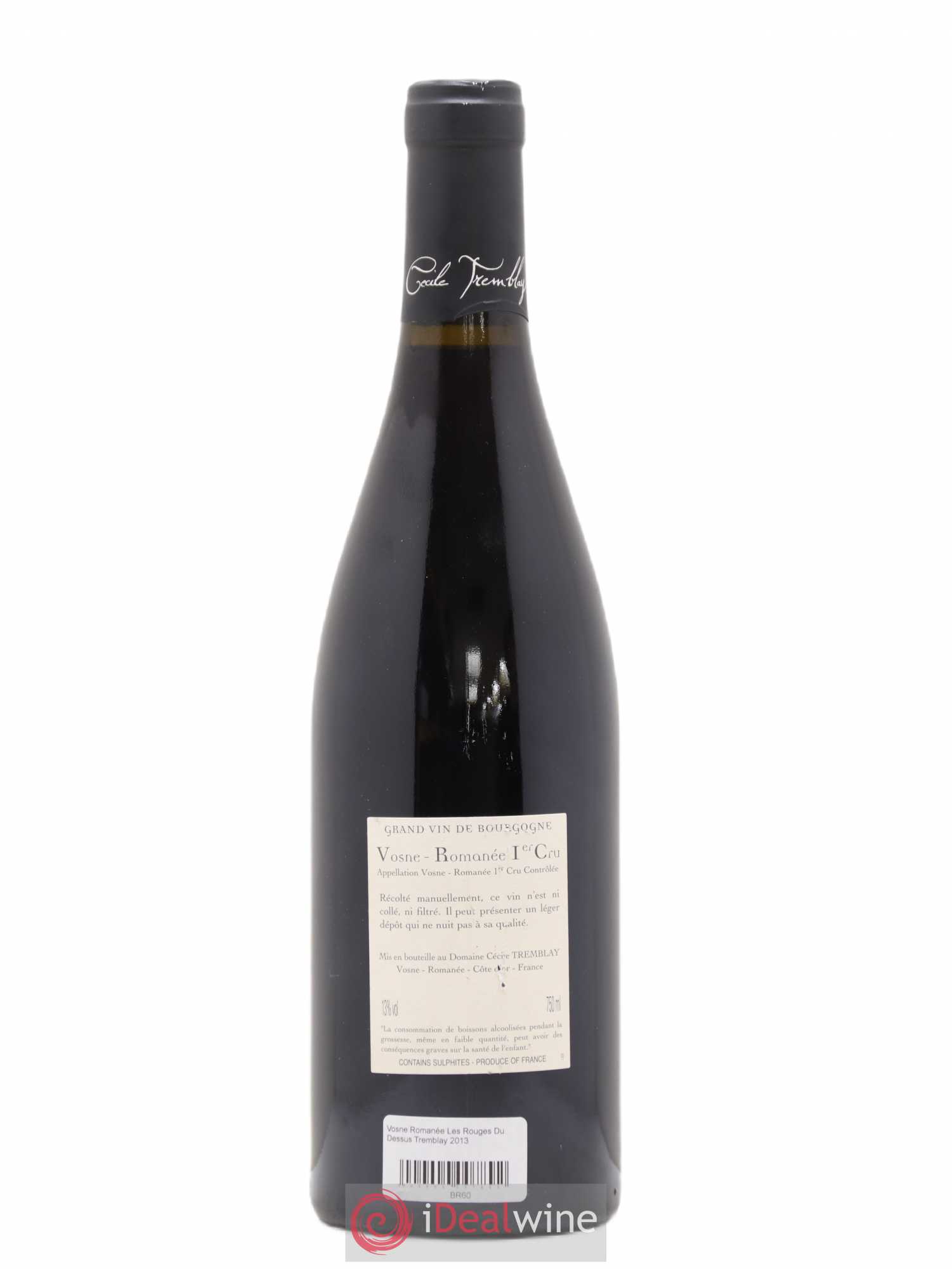 Vosne-Romanée 1er Cru Les Rouges Du Dessus Cécile Tremblay 2013 - Lotto di 1 bottiglia - 1