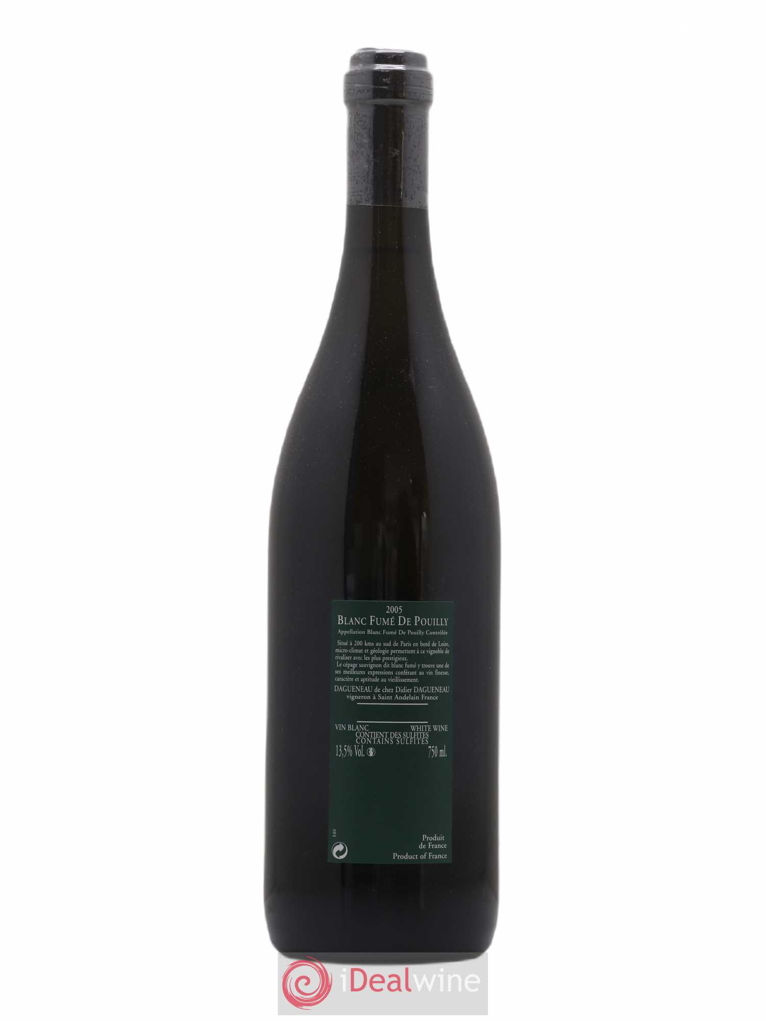 Vin de France (anciennement Pouilly-Fumé) Silex Dagueneau (Domaine Didier - Louis-Benjamin) 2005 - Lot de 1 bouteille - 1