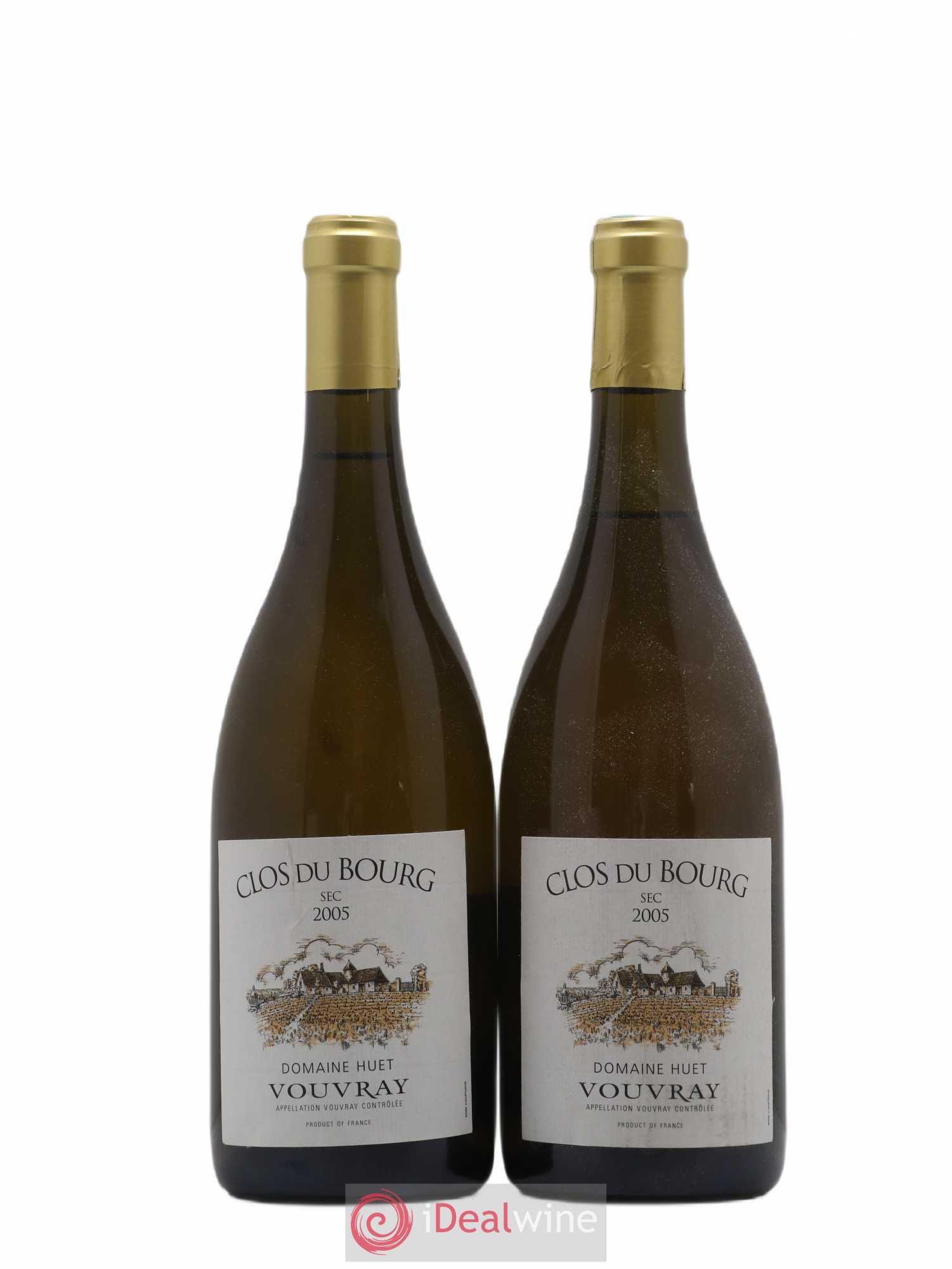 Vouvray Clos du Bourg Sec Domaine Huet 2005 - Lot de 2 bouteilles - 0