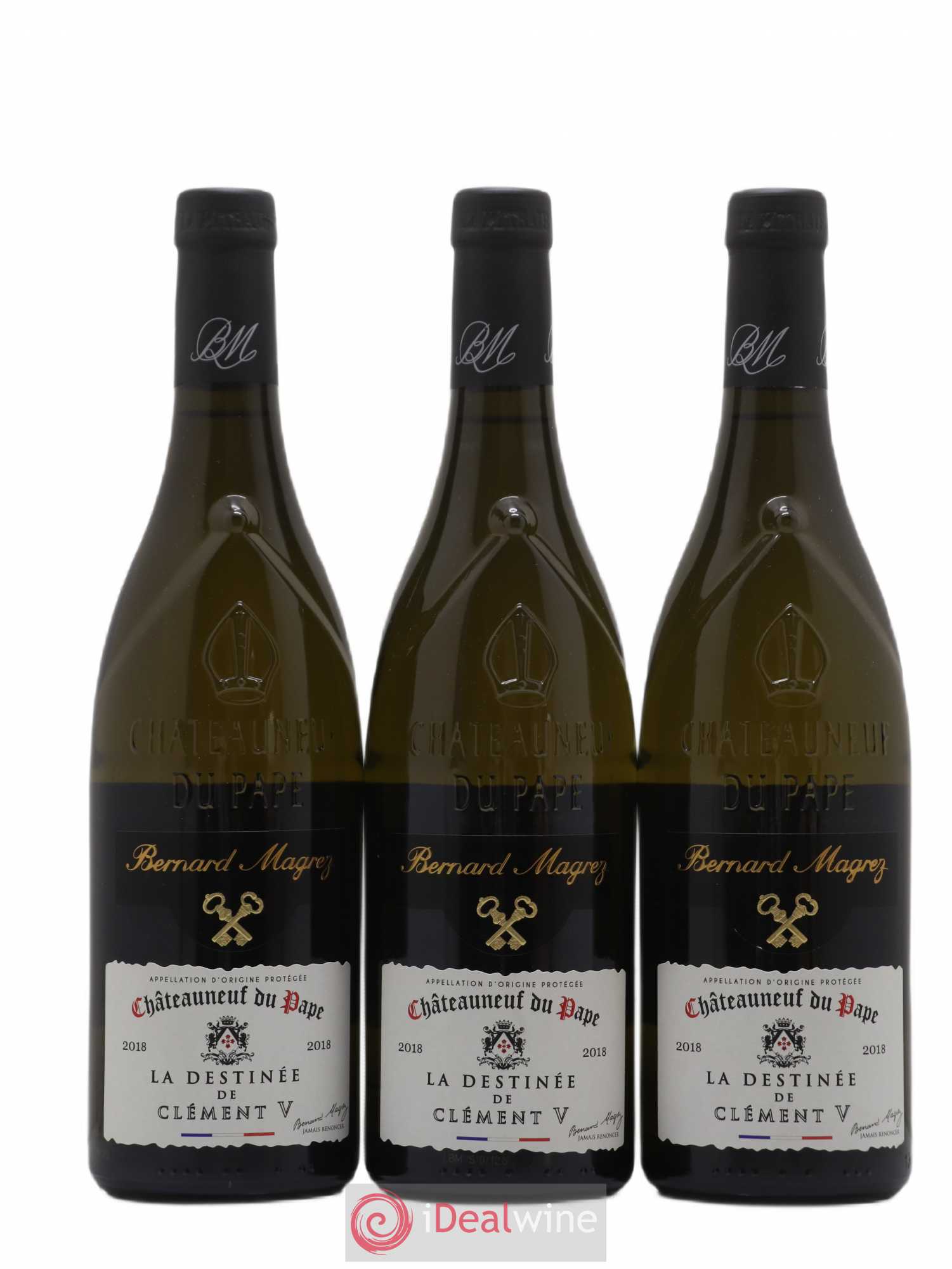 Châteauneuf-du-Pape Bernard Magrez La Destinee De Clement V 2018 - Posten von 6 Flaschen - 2