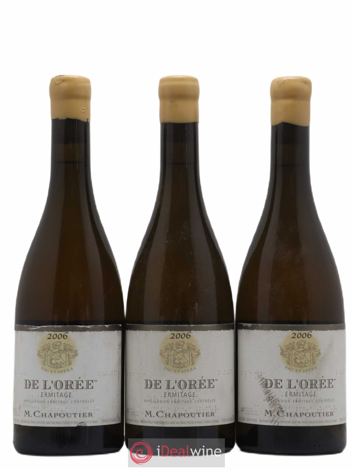 Hermitage Ermitage de l'Orée Chapoutier 2006 - Lot de 3 bouteilles - 0