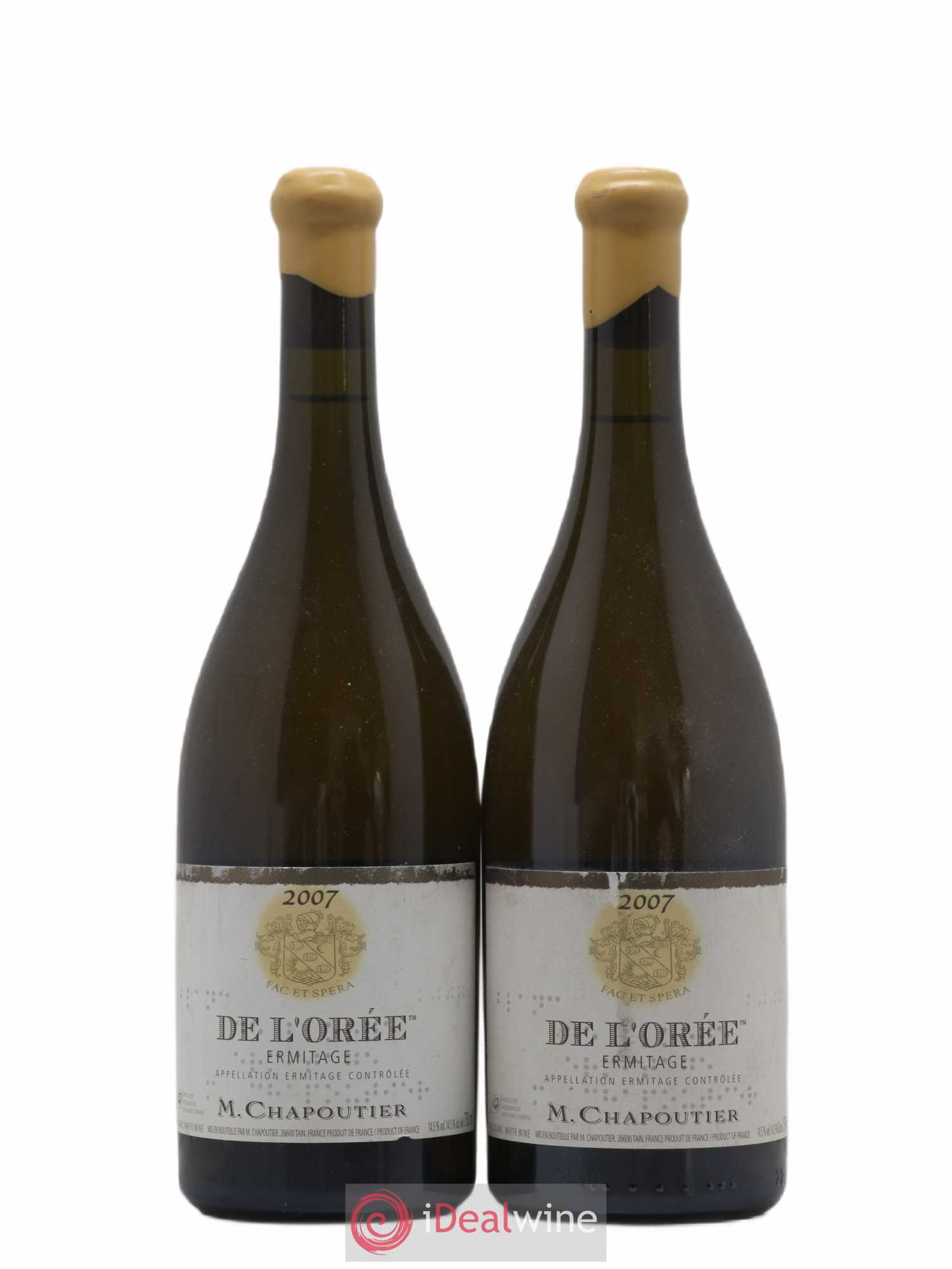 Hermitage Ermitage de l'Orée Chapoutier 2007 - Lot de 2 bouteilles - 0