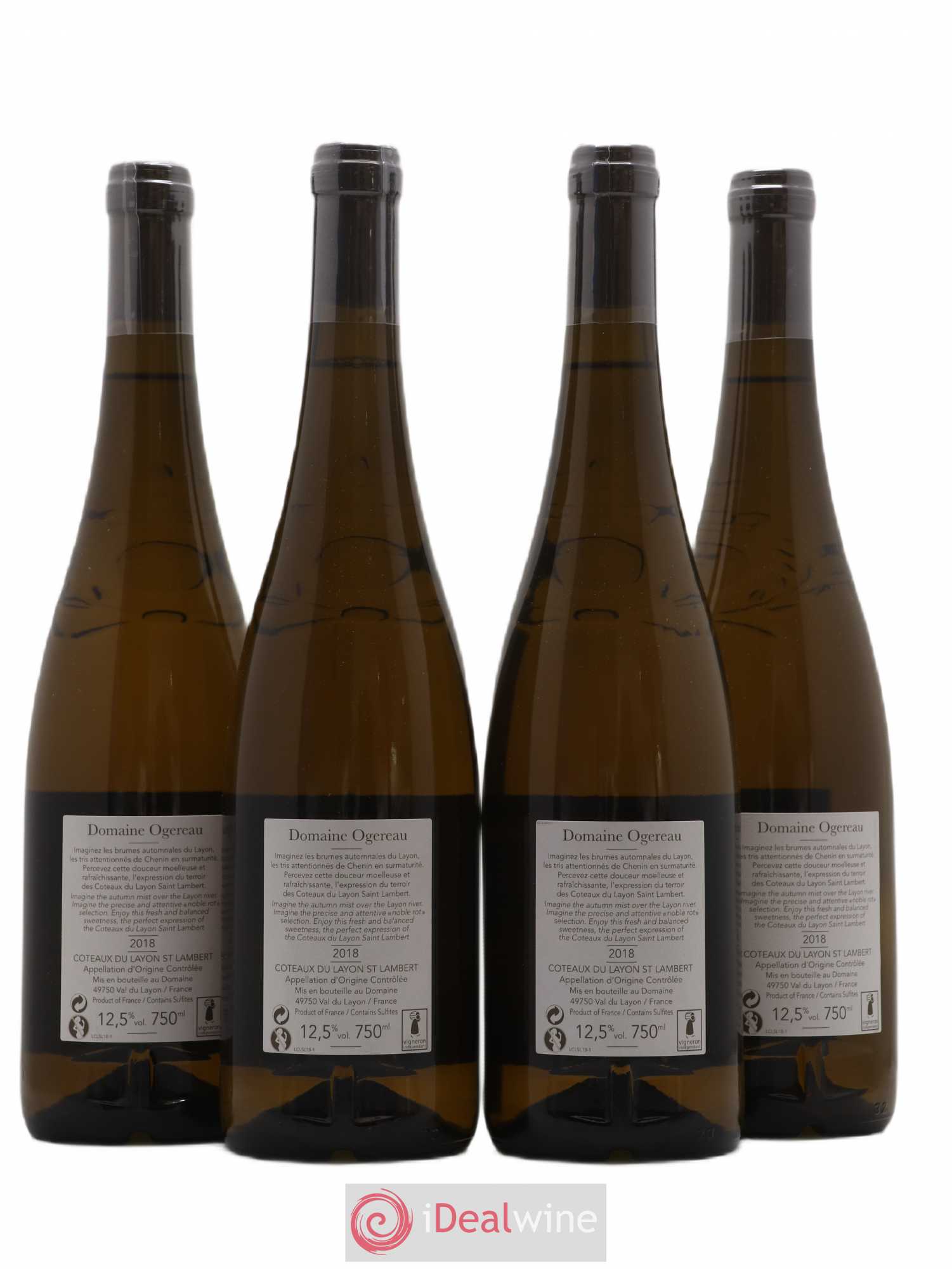 Coteaux du Layon Saint Lamber Ogereau 2018 - Lotto di 4 bottiglie - 1