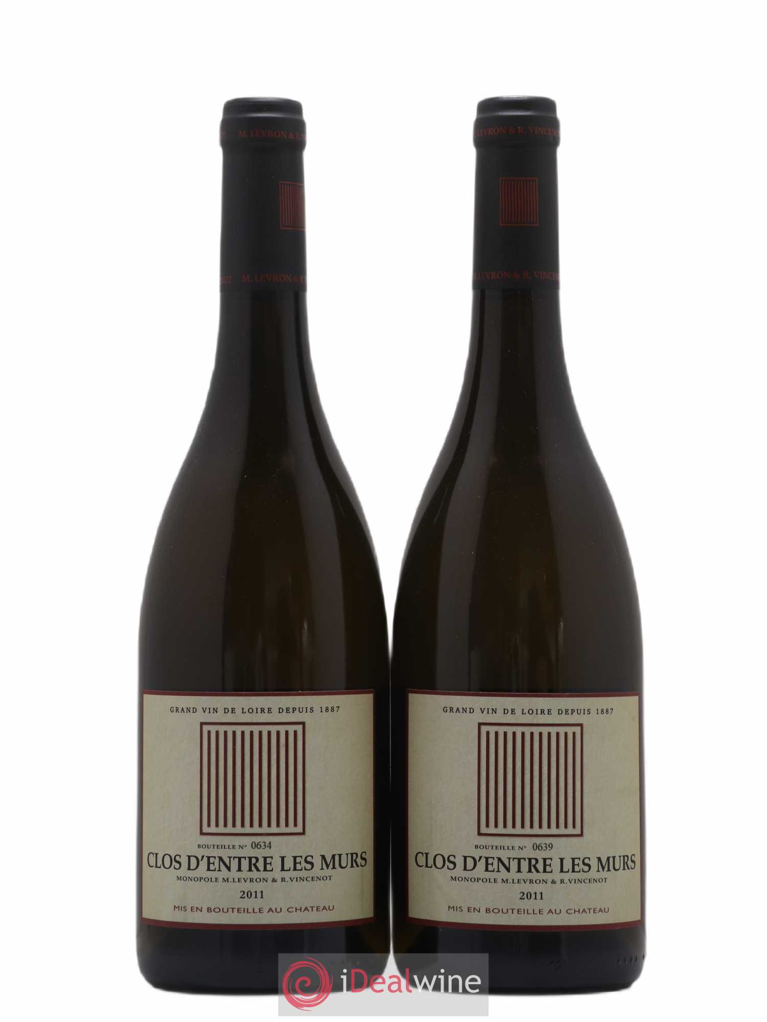 Saumur Clos Entre Les Murs Château de Parnay 2011 - Posten von 2 Flaschen - 0