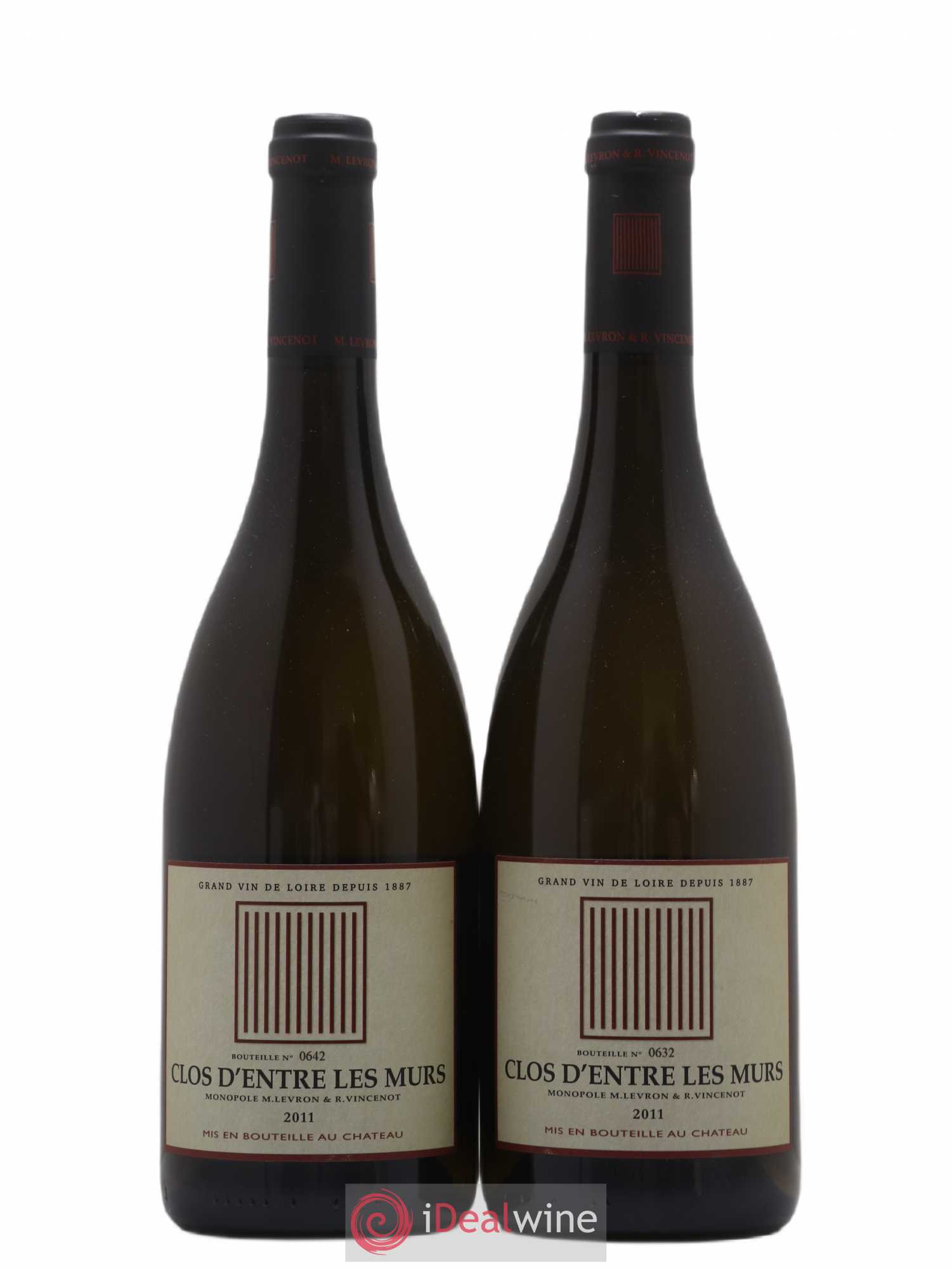 Saumur Clos Entre Les Murs Château de Parnay 2011 - Posten von 2 Flaschen - 0