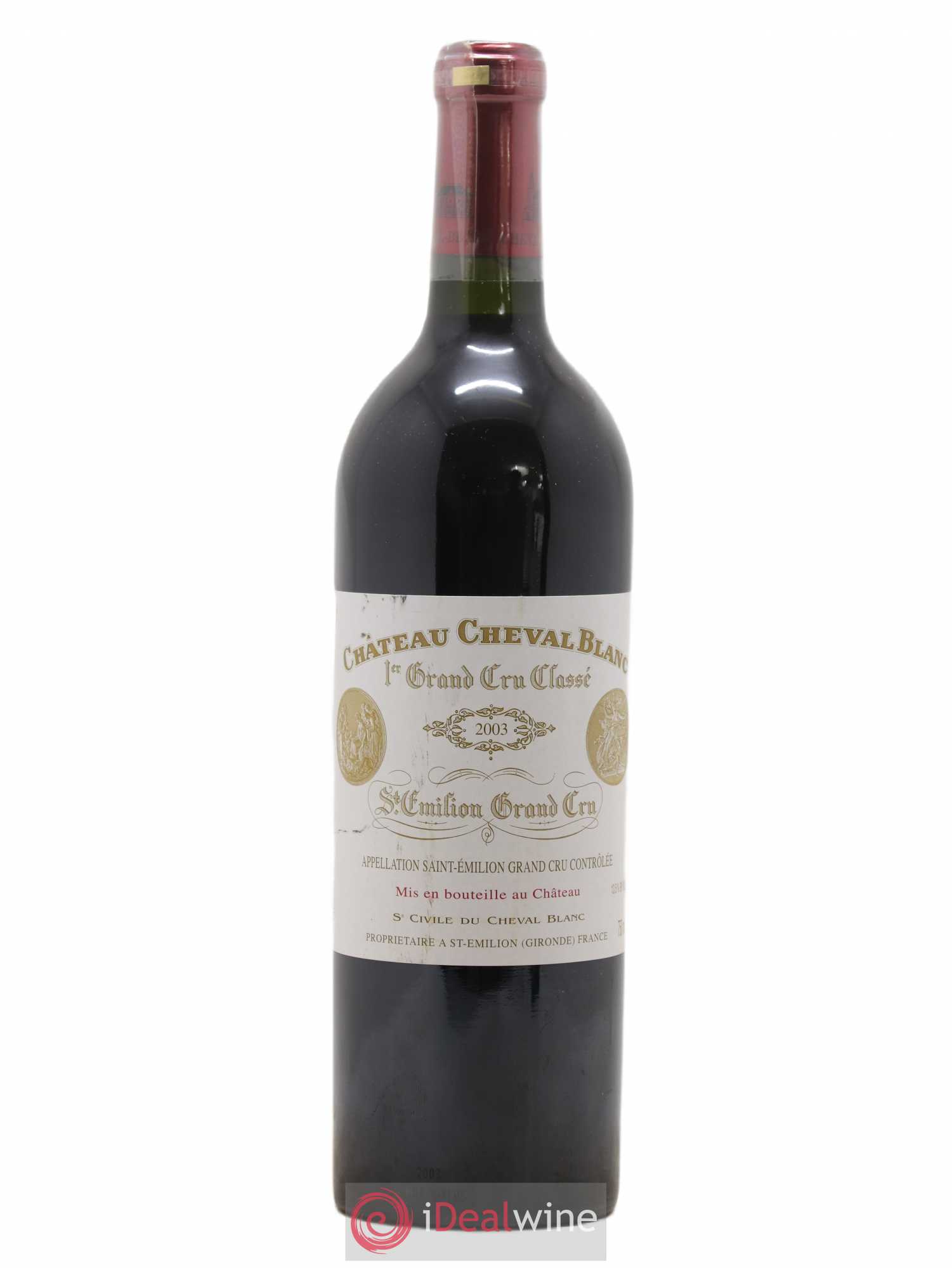 Château Cheval Blanc 1er Grand Cru Classé A 2003 - Lot de 1 bouteille - 0
