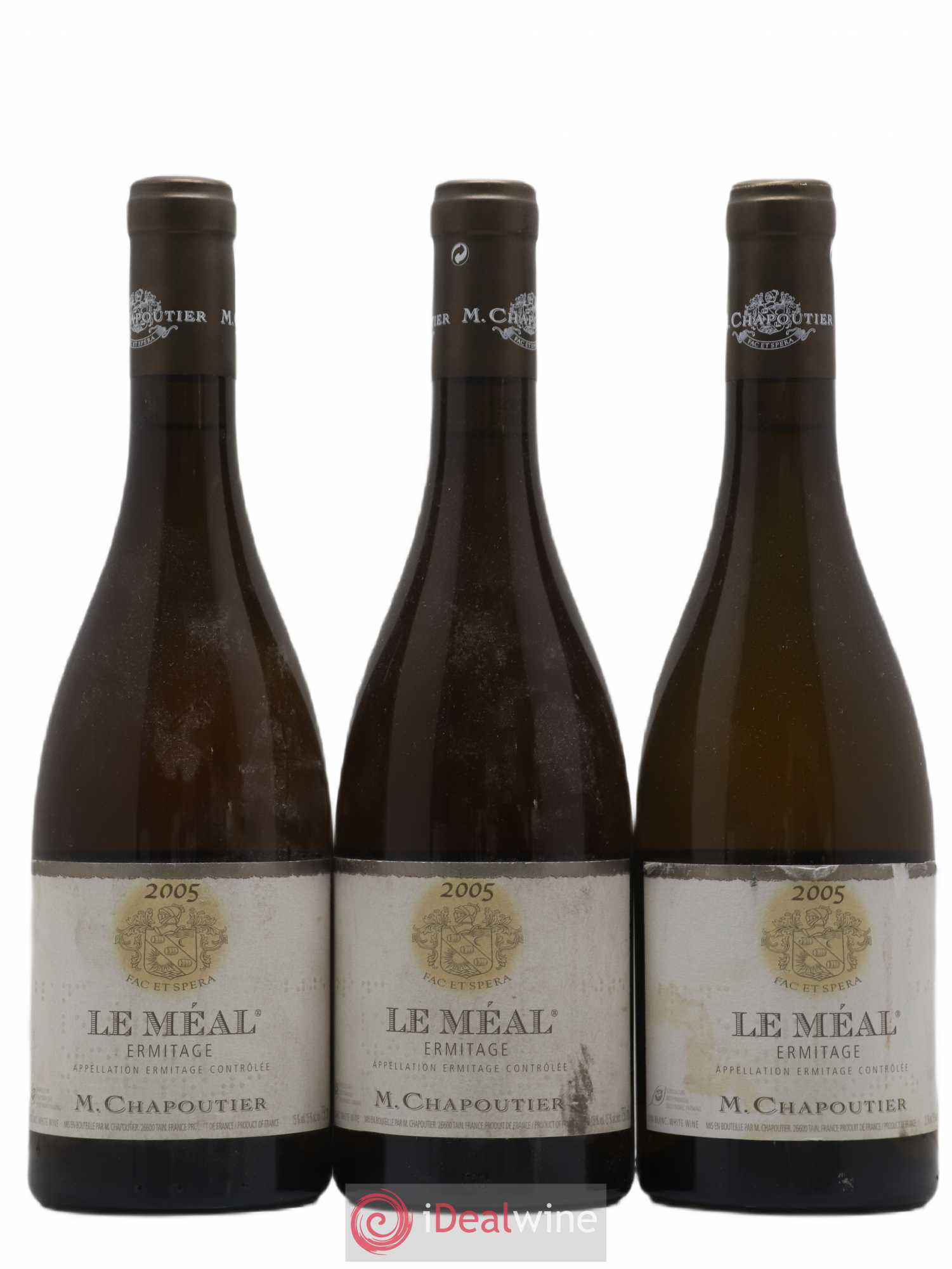 Hermitage Ermitage Le Méal Chapoutier 2005 - Lot de 3 bouteilles - 0