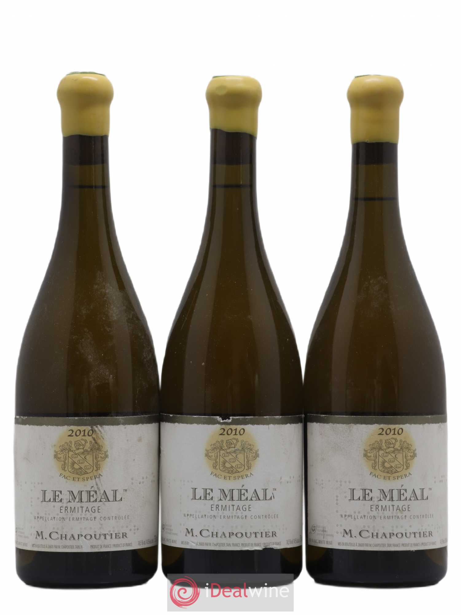 Hermitage Ermitage Le Méal Chapoutier 2010 - Lot de 3 bouteilles - 0