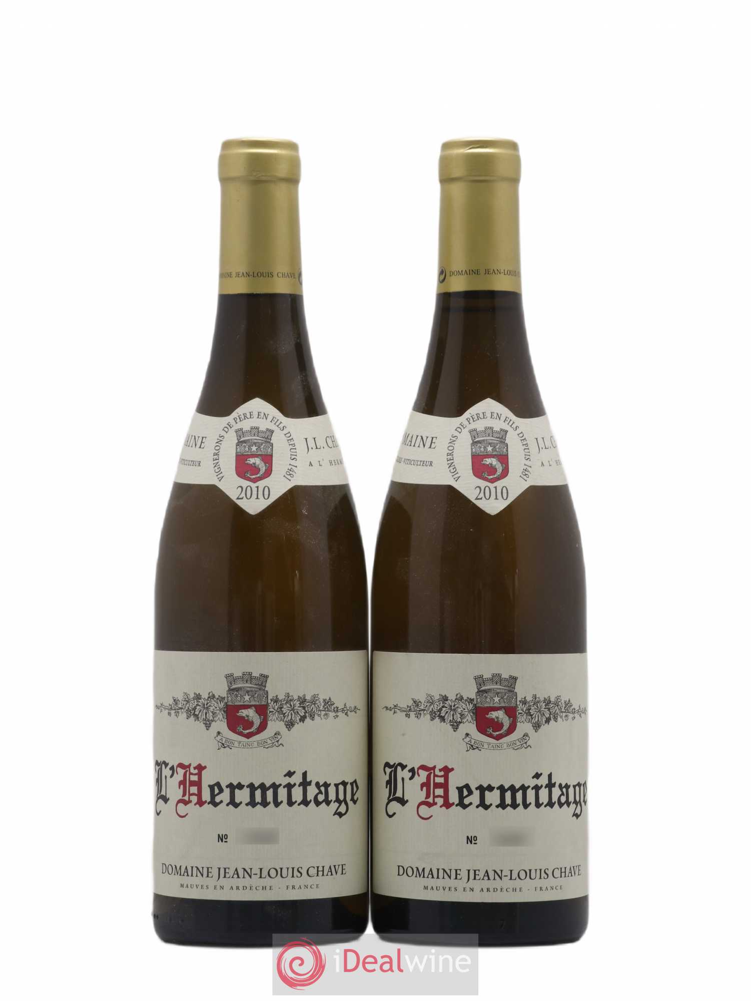Hermitage Jean-Louis Chave 2010 - Lot de 2 bouteilles - 0