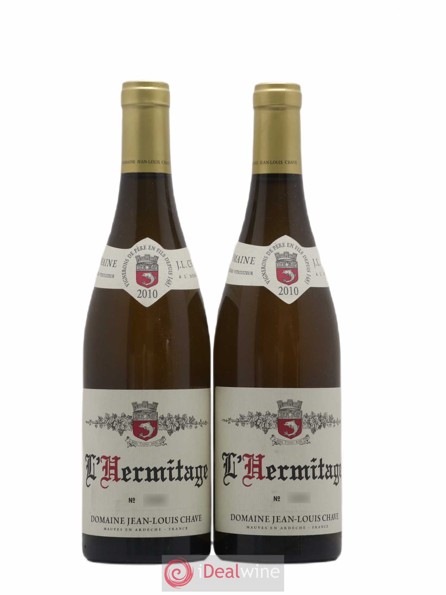 Hermitage Jean-Louis Chave 2010 - Lot de 2 bouteilles - 0