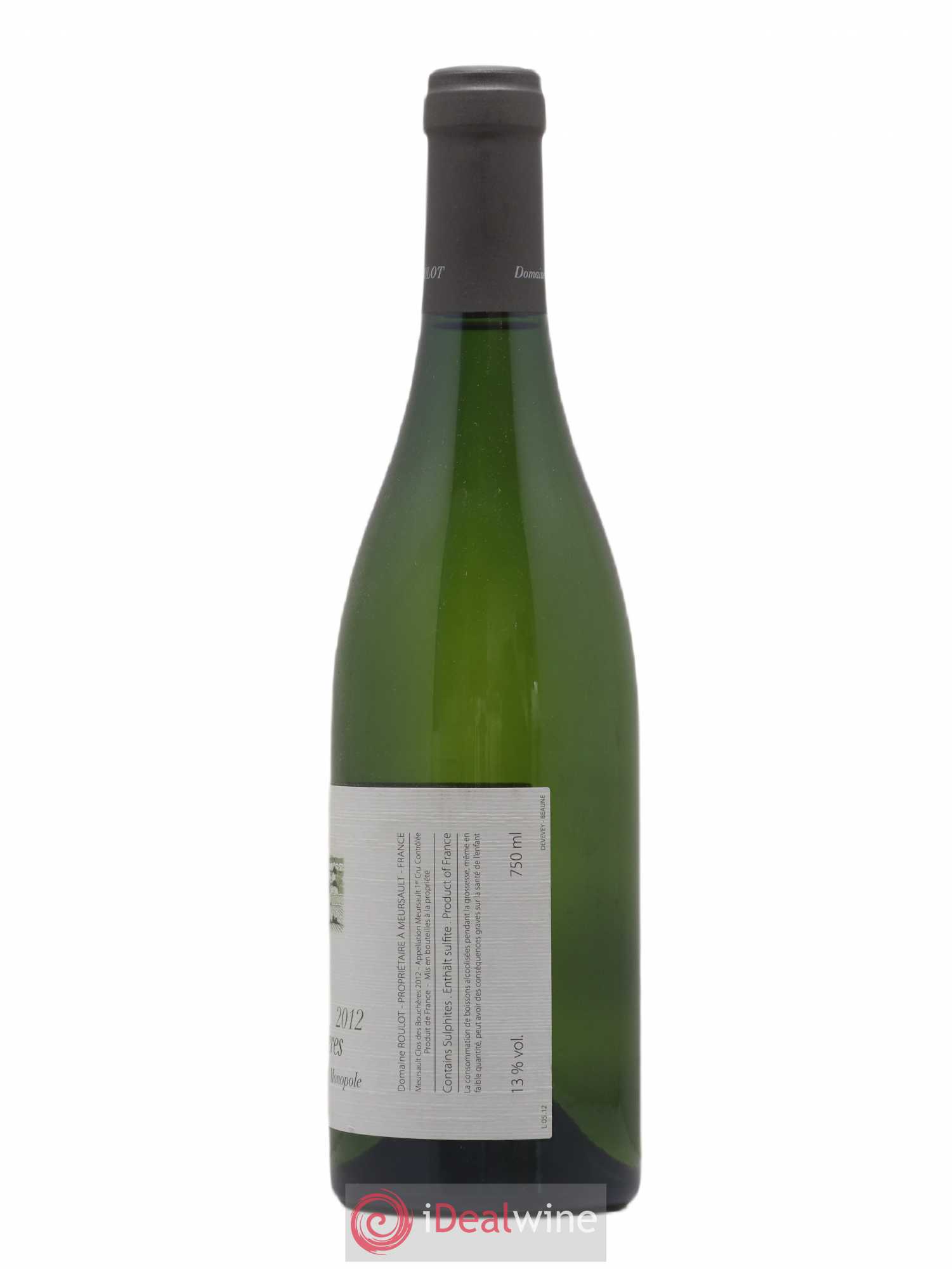 Meursault 1er Cru Clos des Bouchères  Roulot (Domaine) 2012 - Lot de 1 bouteille - 1