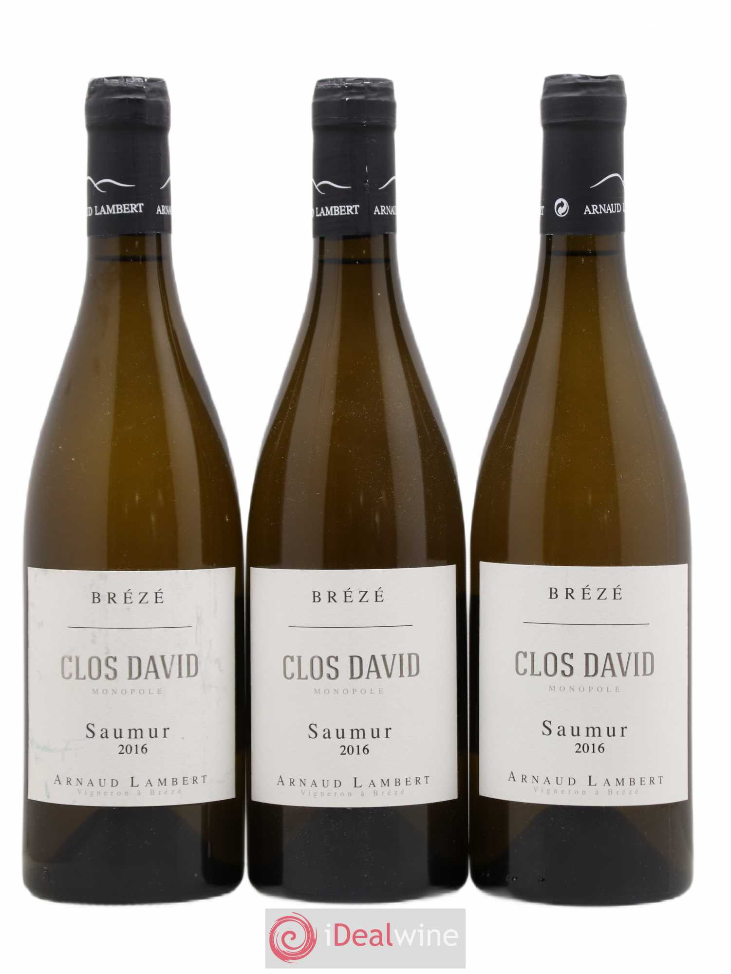 Saumur Brézé Clos David Arnaud Lambert 2016 - Lot de 3 bouteilles - 0