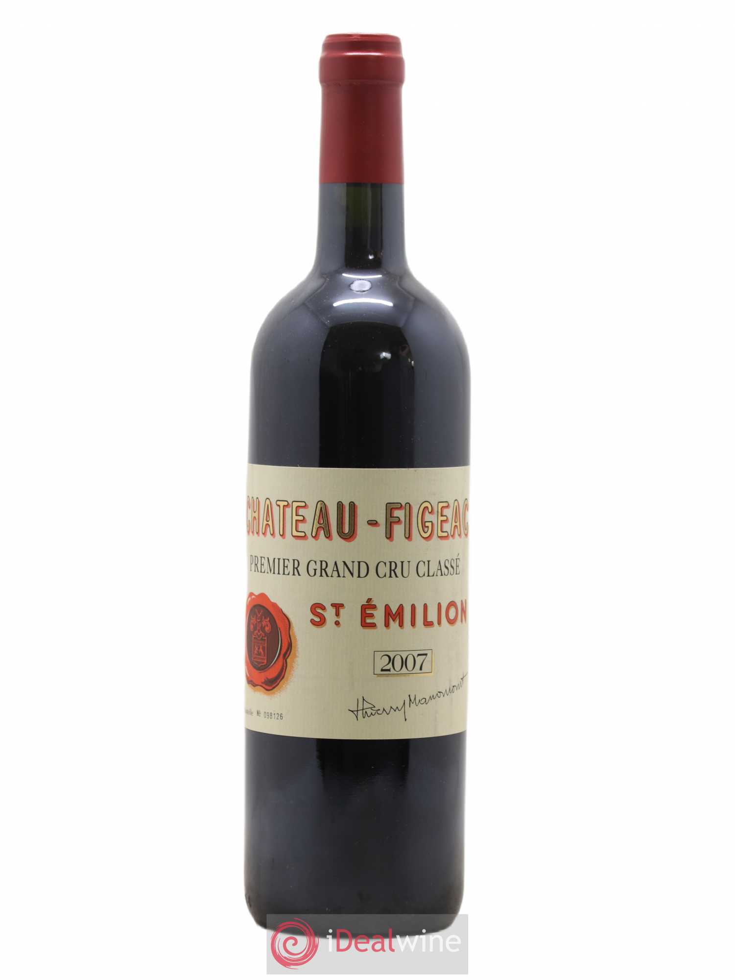 Château Figeac 1er Grand Cru Classé A 2007 - Lot de 1 bouteille - 0