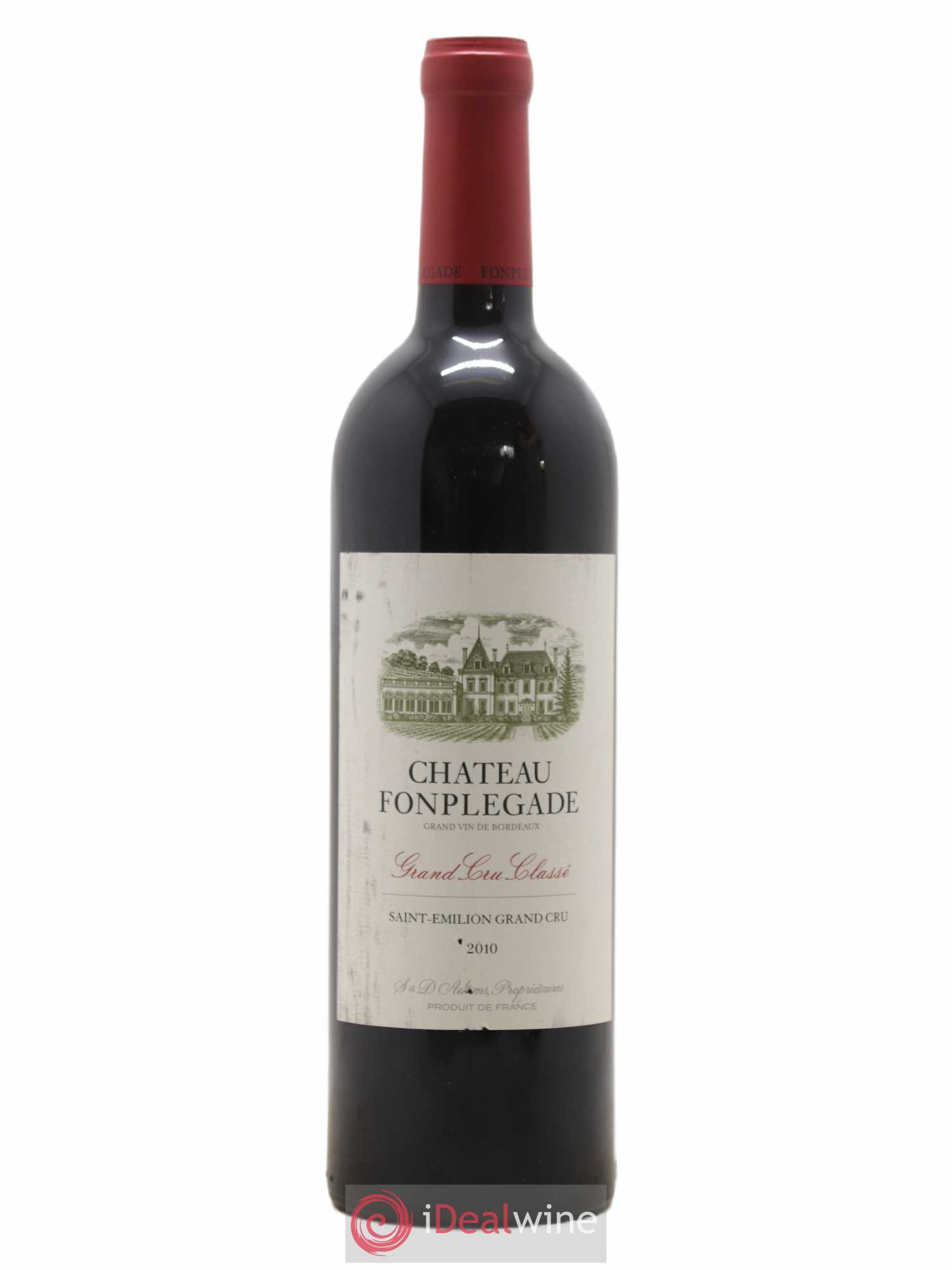 Château Fonplegade Grand Cru Classé 2010 - Lot de 1 bouteille - 0