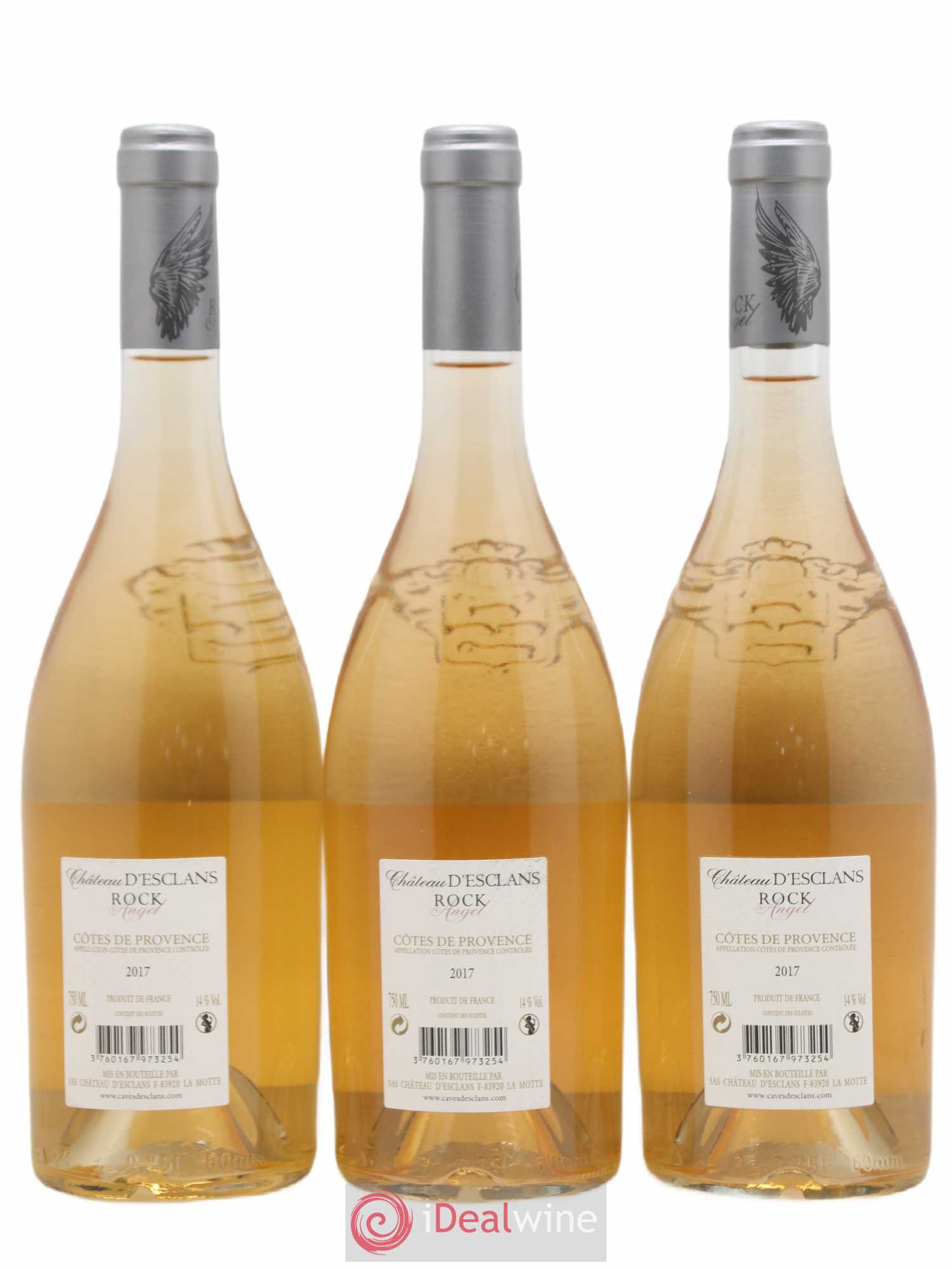 Côtes de Provence Rock Angel Château d'Esclans 2017 - Lot de 3 bouteilles - 1